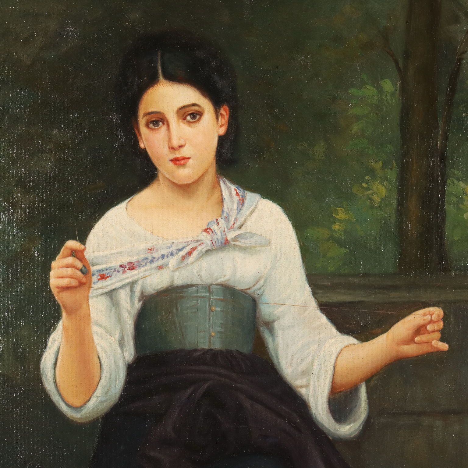 Antique Painting Copy From A. William Bouguereau XX Century photo Art