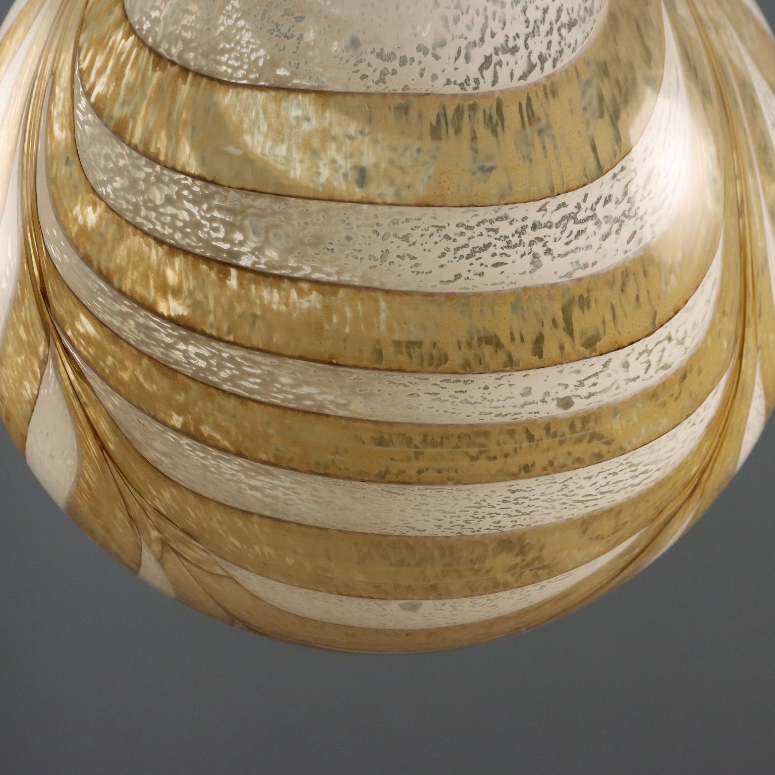 Vintage plafondlamp, verchroomd metaal en glas, Italiaans design, ca. jaren 1960 photo buy