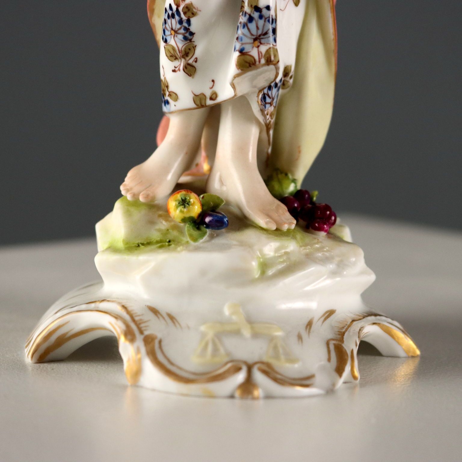 Antique Figurine Ludwigsburg Porcelain Germany XIX Century photo vintage