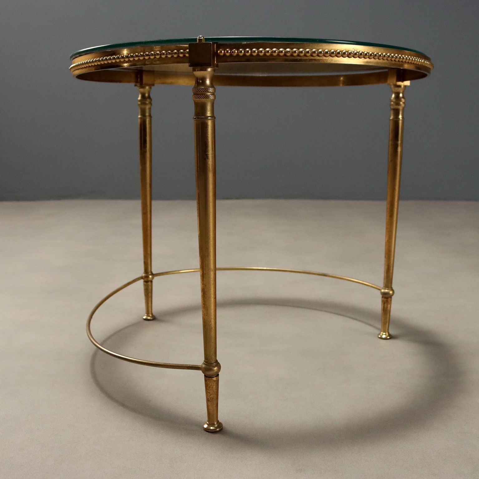 Small Antique Tables Metal Glass Italy XX Century photo buy