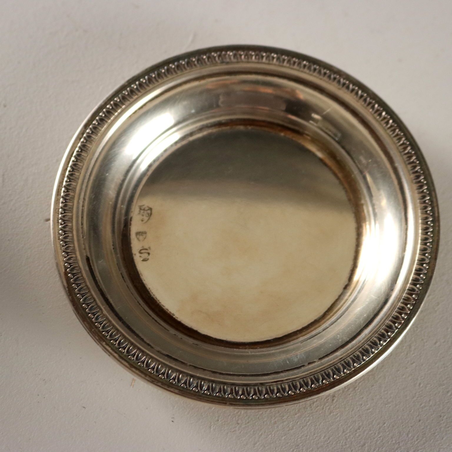 Tasses à café d'époque en porcelaine et argent, manufacture Heinrich, années 1900 photo vintage