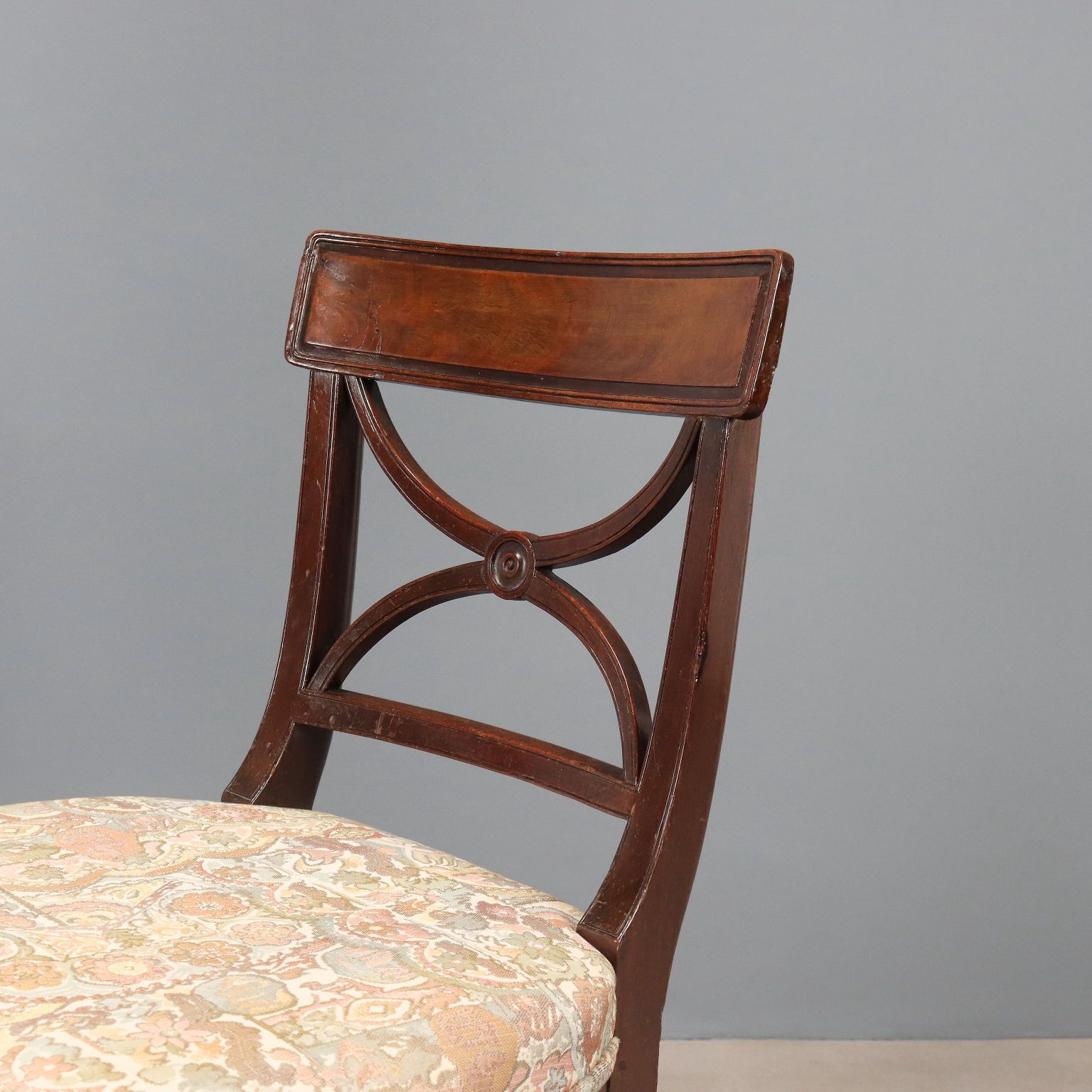 Antique Chairs Mahogany Fabric Padded Seat United Kingdom '800 photo 950.0
