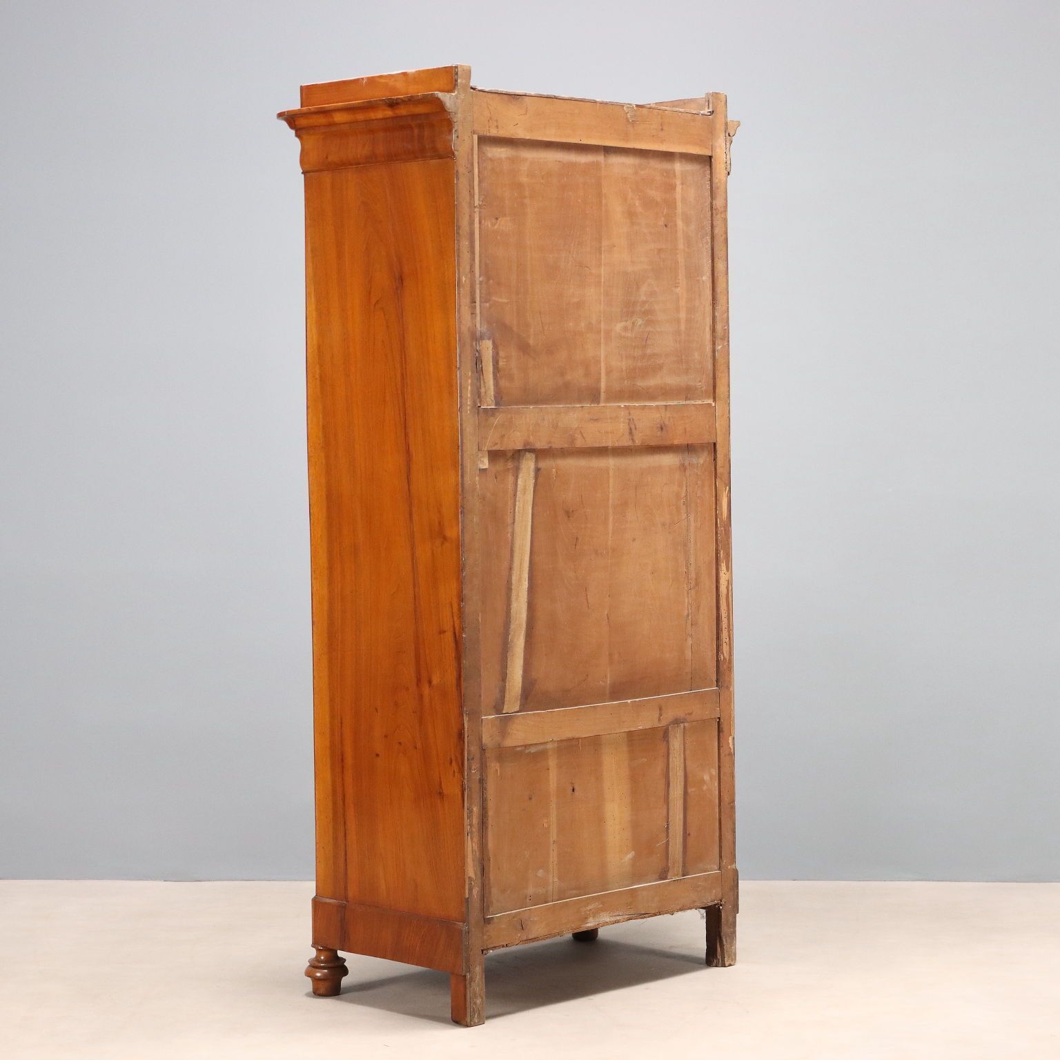Furniture Antique Wardrobe Charles X Mahogany Italy XIX Century photo