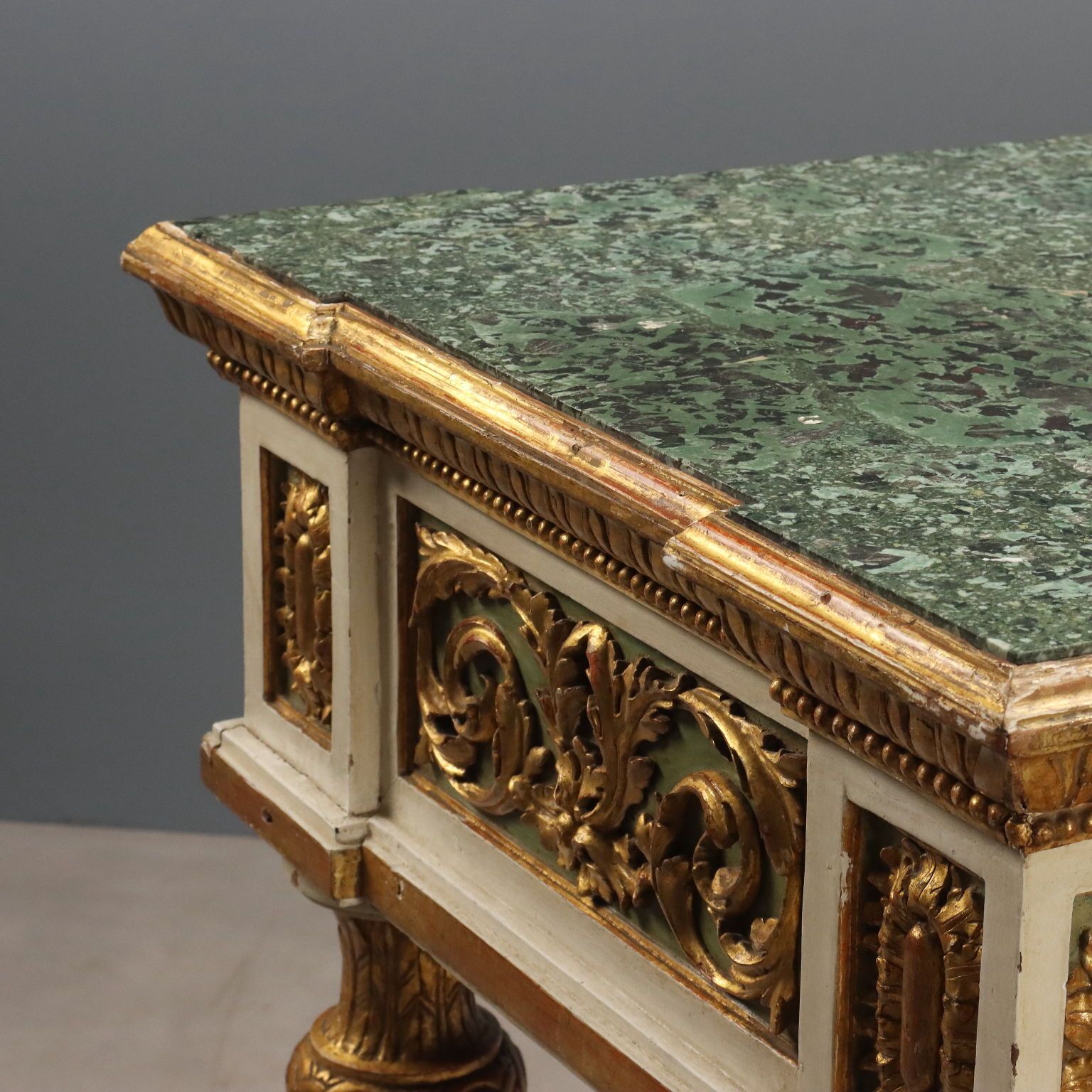 Antique Eclectic Table Lacquered Wood Marble Italy XIX Century photo 6480.0
