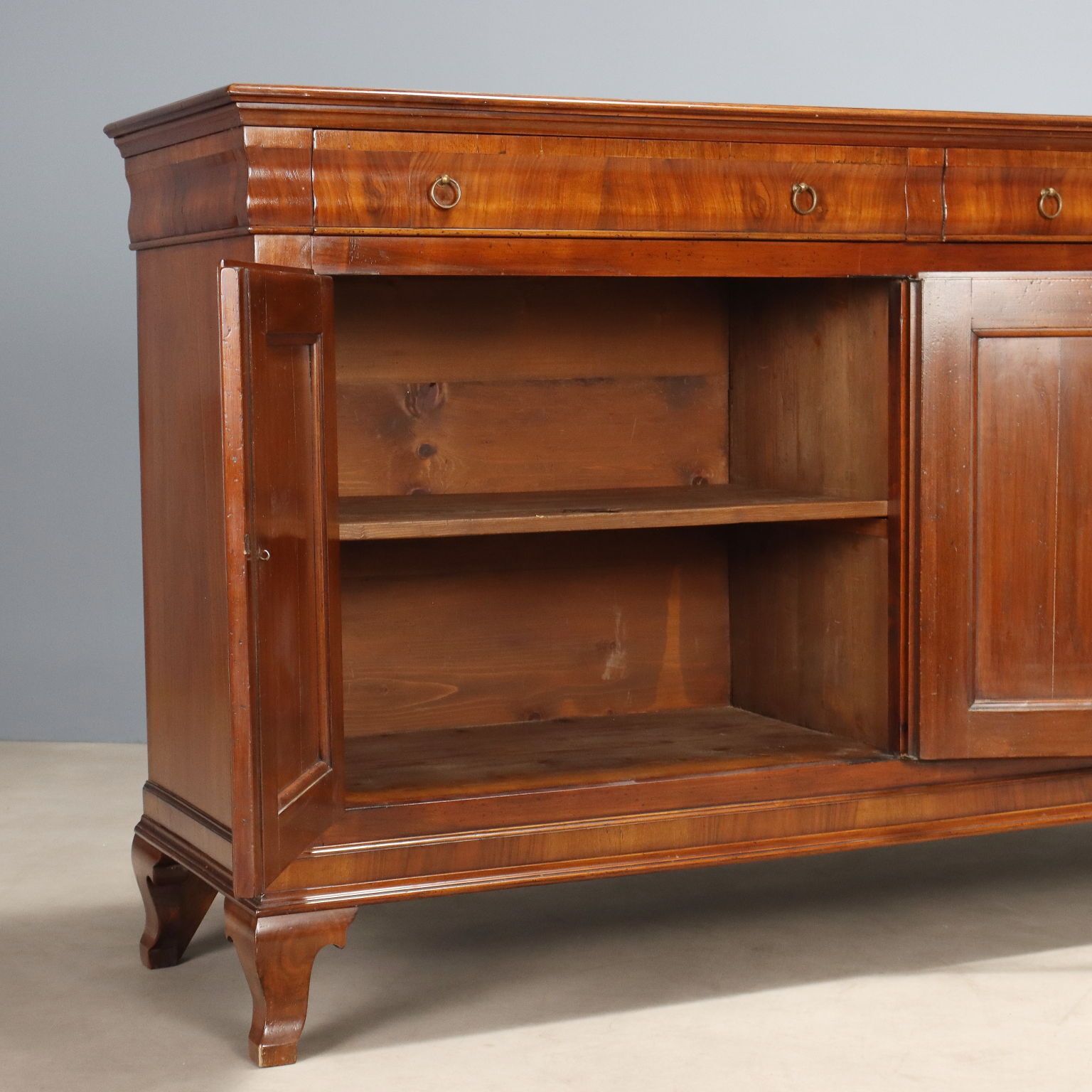 Antique Cupboard Walnut Fir Italy XX Century photo Furniture