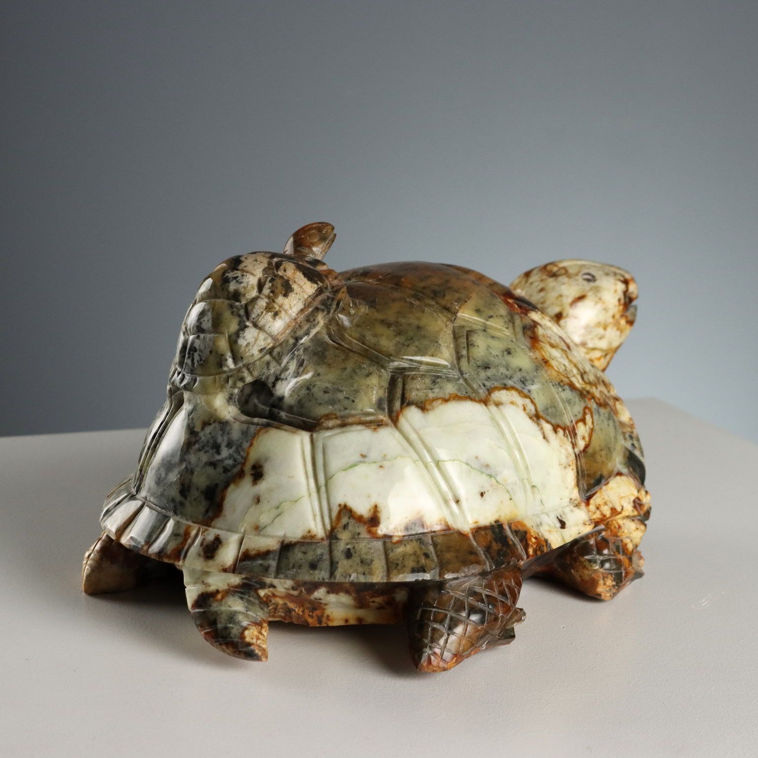 photo furniture Modern Sculpture Turtle Hard Stone Italy XX Century