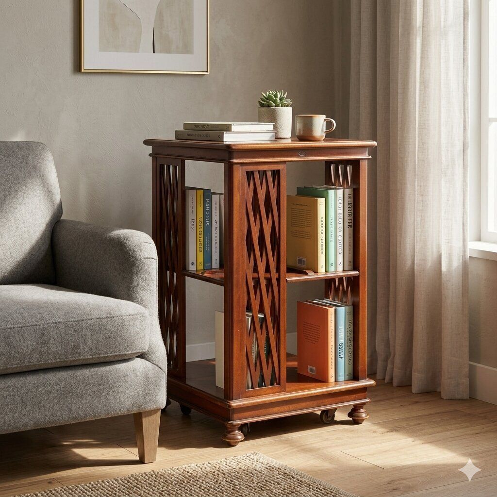 Antique Bookcase Mahogany Double Compartments Italy XX Century photo furniture
