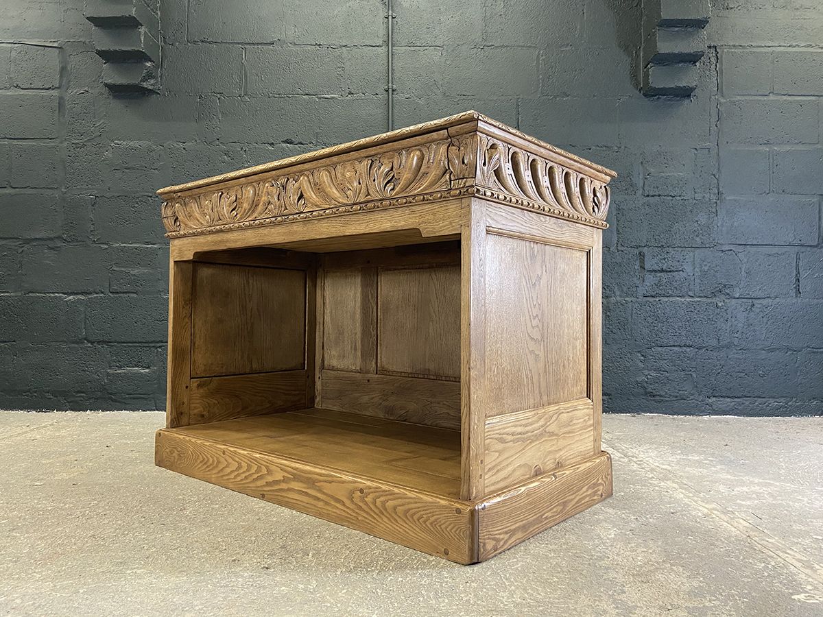 Antique French Oak Clerk's Counter, Circa 1890 photo furniture