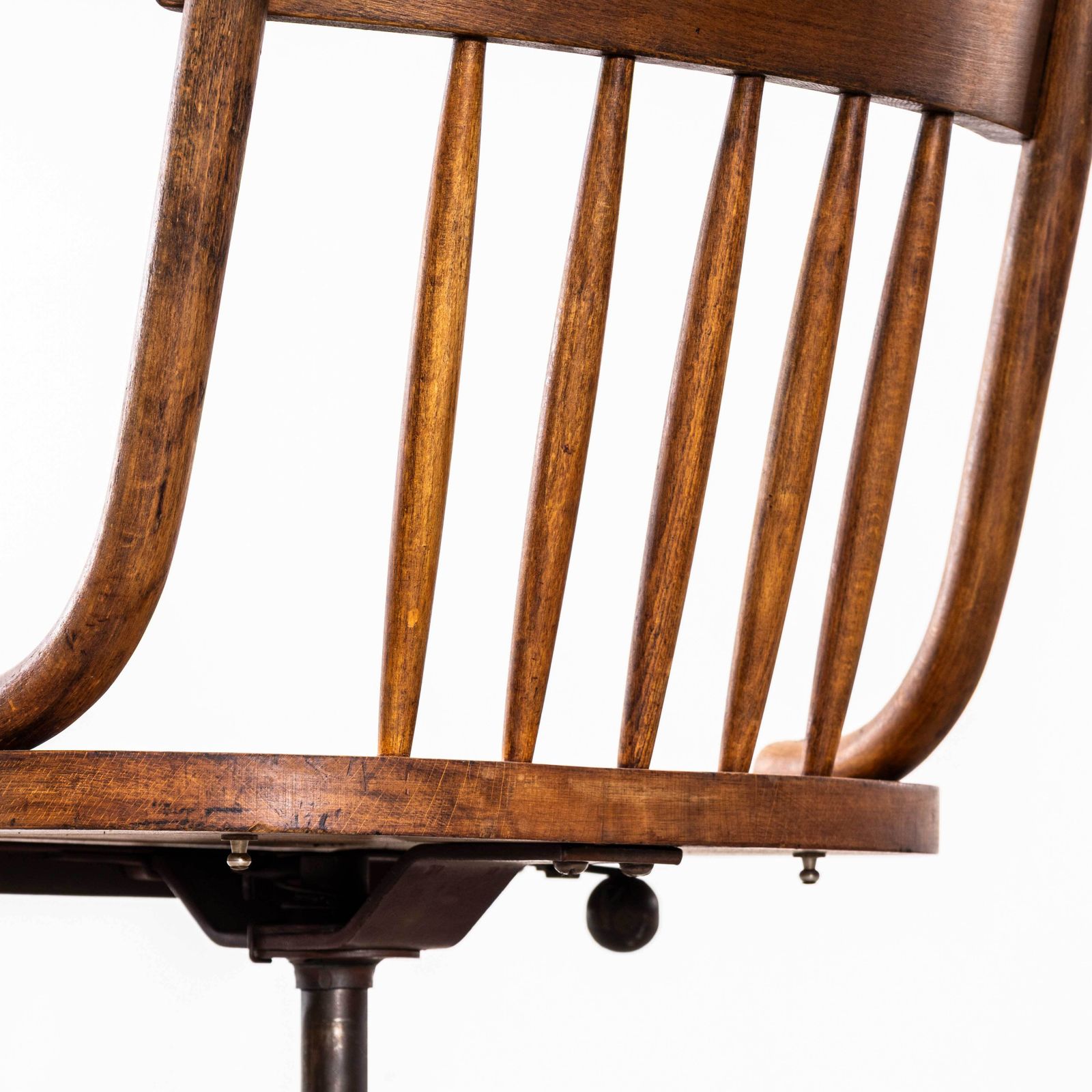 1920's French Oak Atelier Swivel Chair photo 495.0