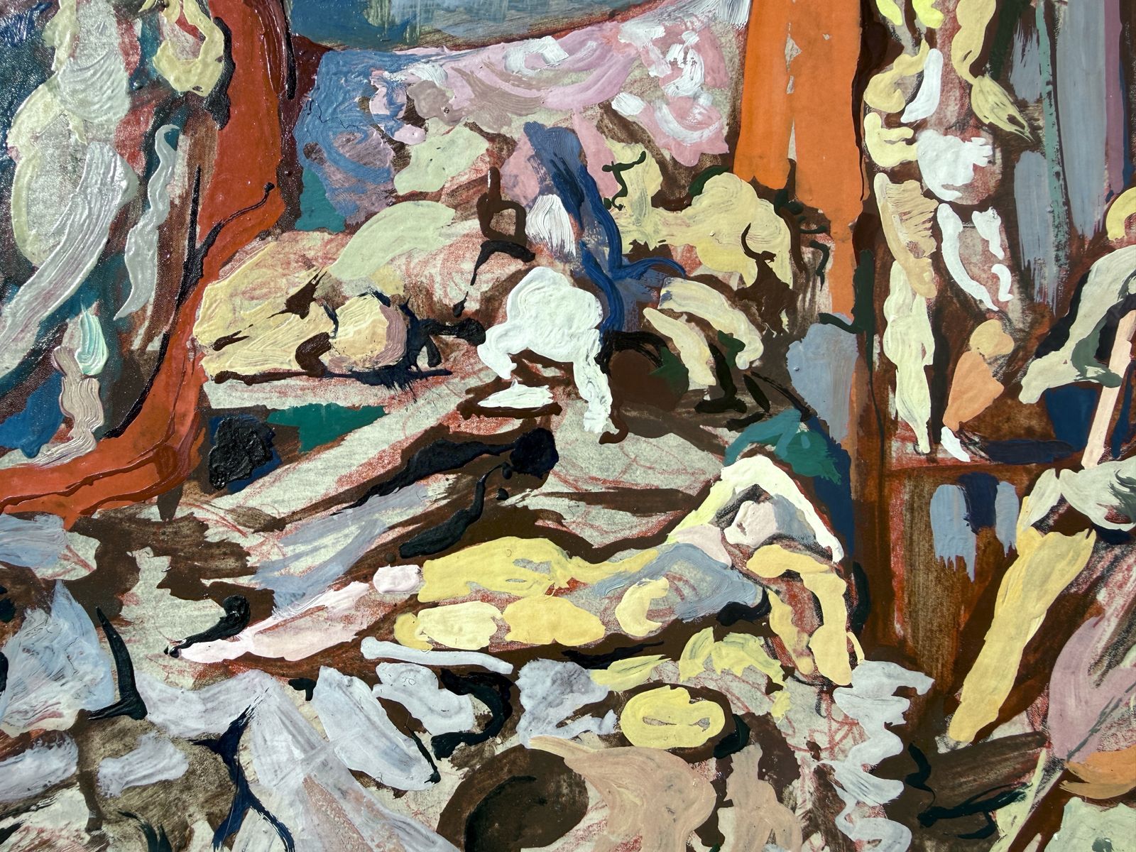Antoni Pitxot Surrealistisch Antropomorf Interieur, Dalí-kring Cadaqués Spaans Olieverfwerk 1996 photo Kunst