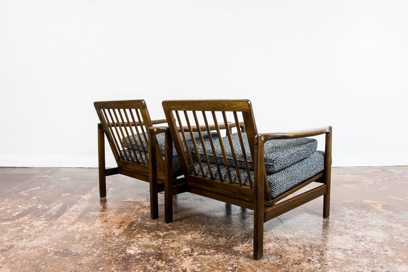 Mid-Century Modern fauteuils van Zenon Bączyk, ca. jaren 1960, set van 2 photo for sale