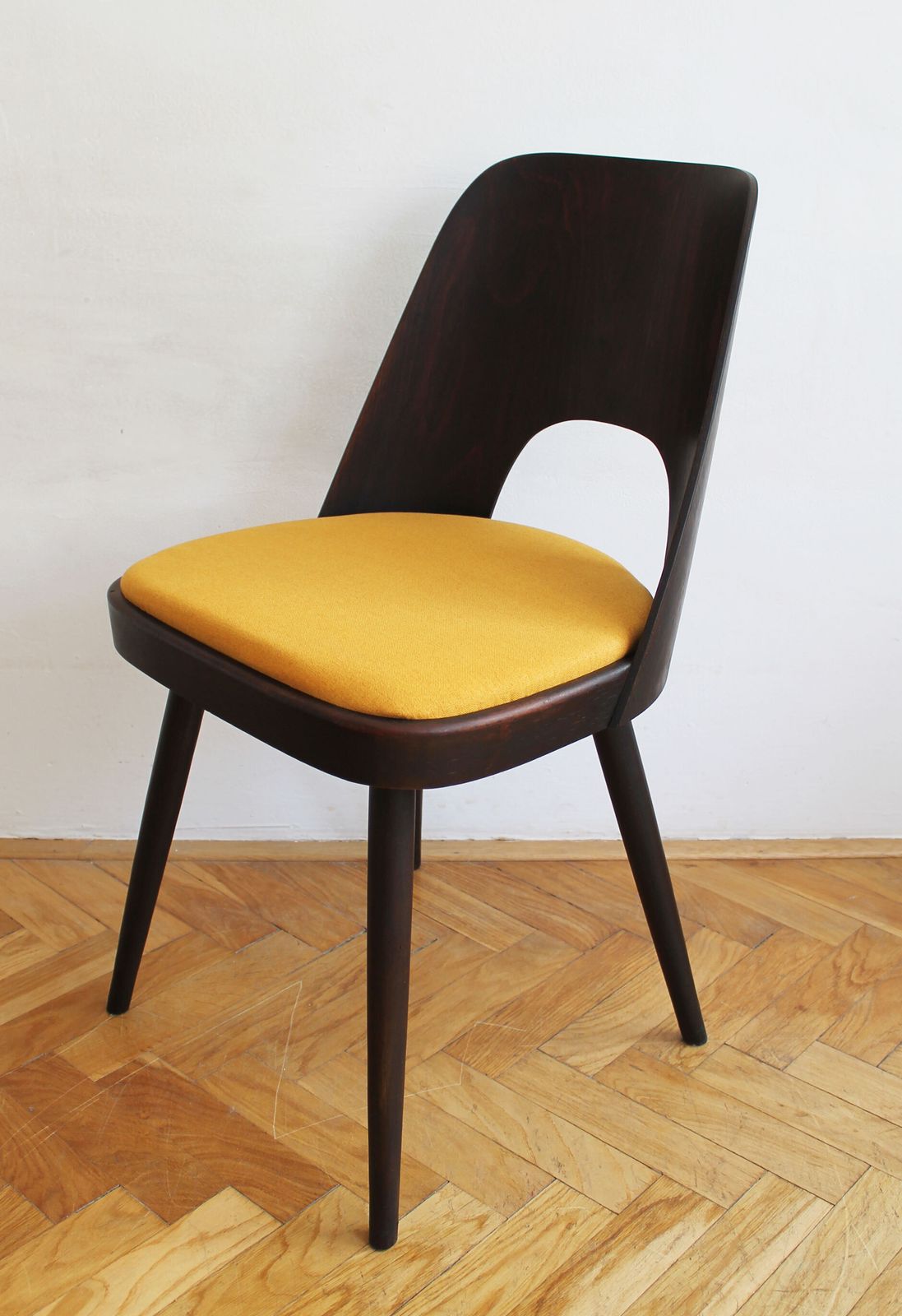 Furniture 1950's Set Of Four Mid Century Dining Chairs By Oswald Haerdtl photo