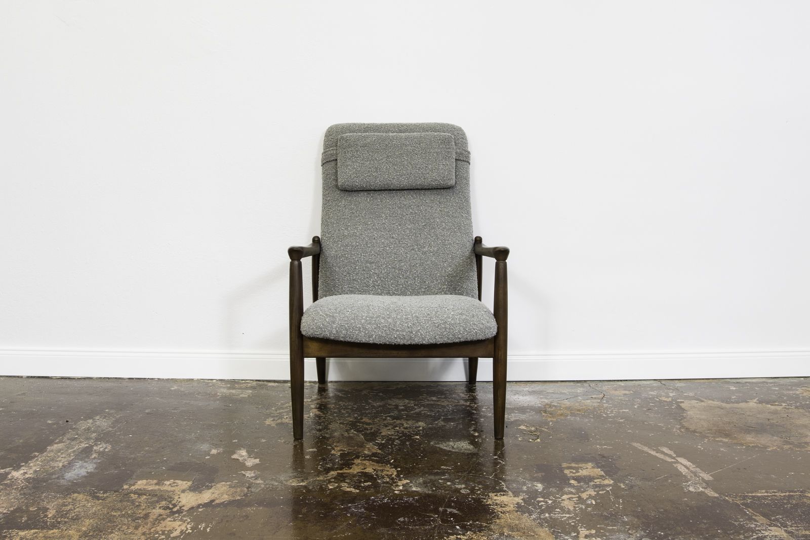 Mid Century High Back Armchair By Edmund Homa, Gfm, Poland, 1960s photo 800.0