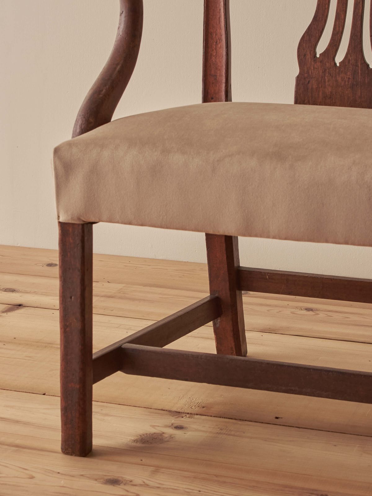 Georgian Carver Chair With Upholstered Seat photo buy