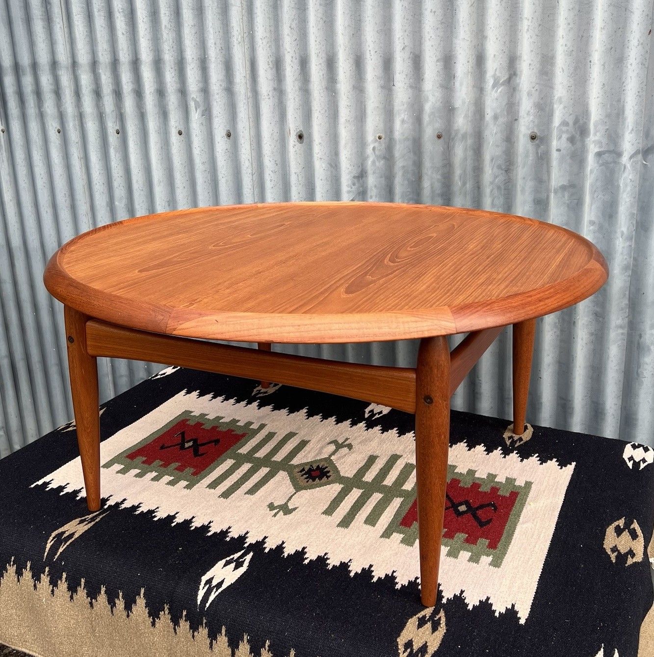 Furniture Vintage Kurt Ostervig Jason Mobler Flip Top Coffee Table Teak Mid Century Danish photo
