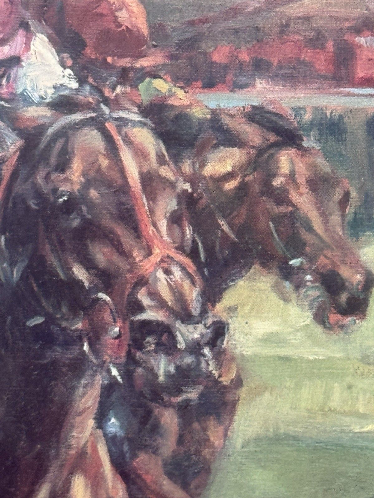 Clare Eva Burton Chelsea Green Ltd Ed Equestrian Print Titled  'Dancing Brave' photo buy