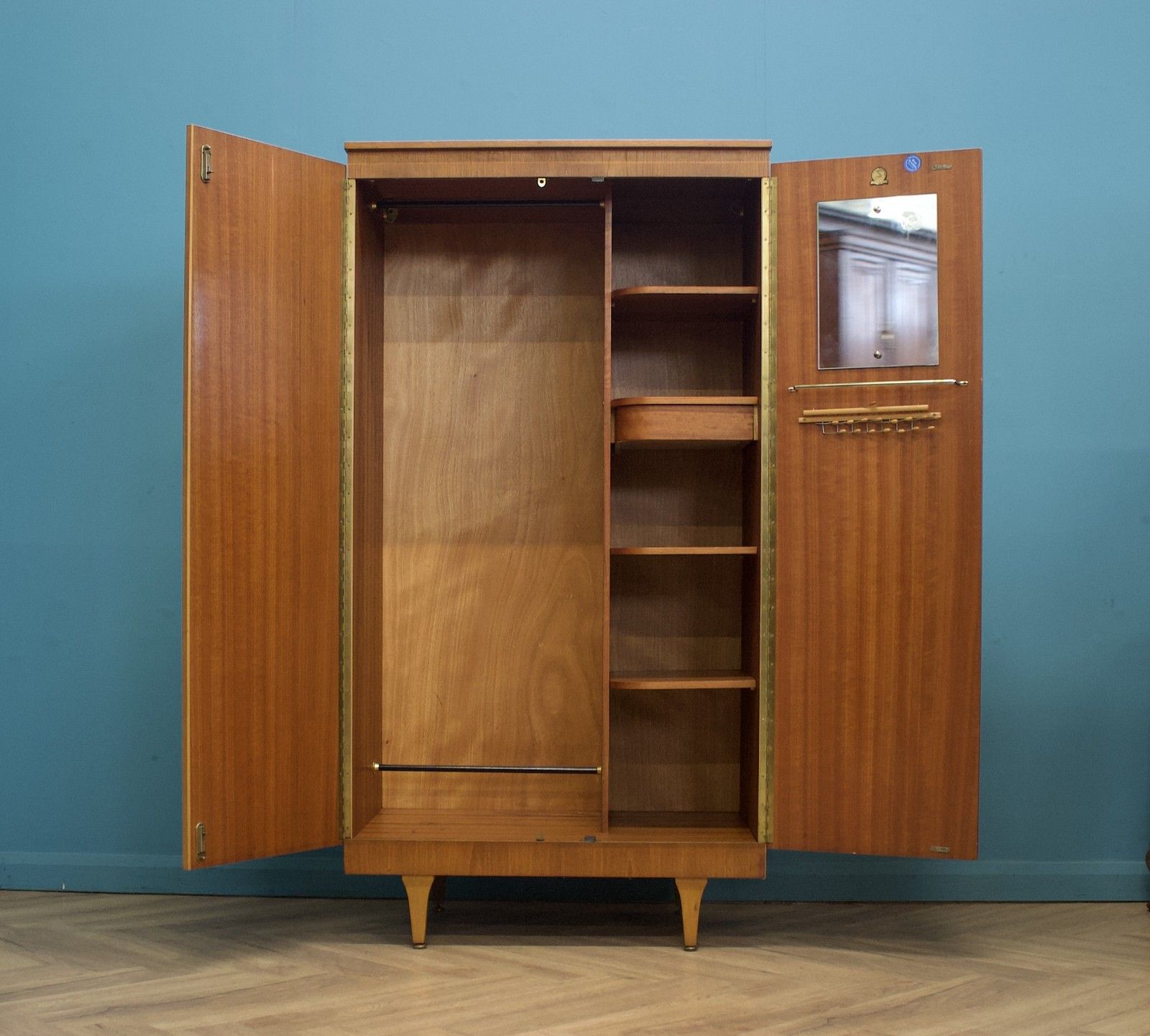 Mid Century Teak Wardrobe From Stonehill, 1960s  #1747 photo furniture