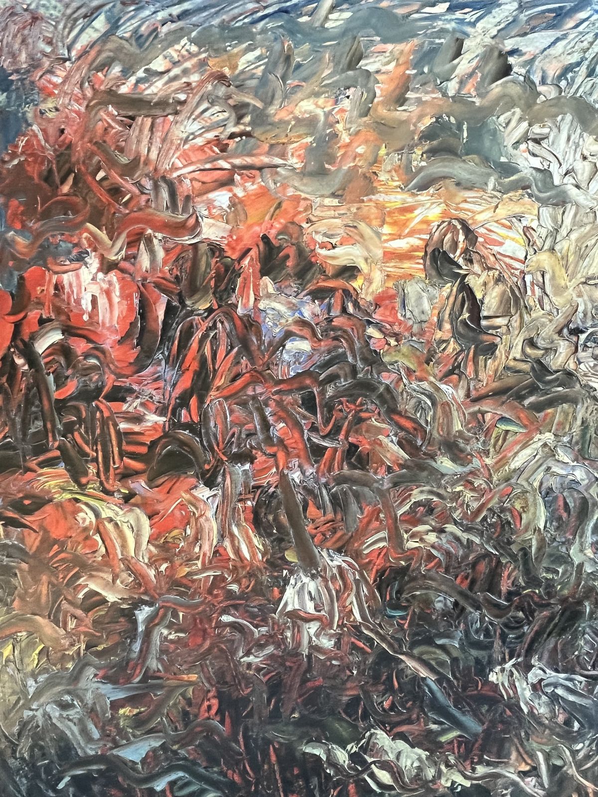 Stunning Abstract Oil On Board Painting Thomas O'donnell, Signed photo vintage