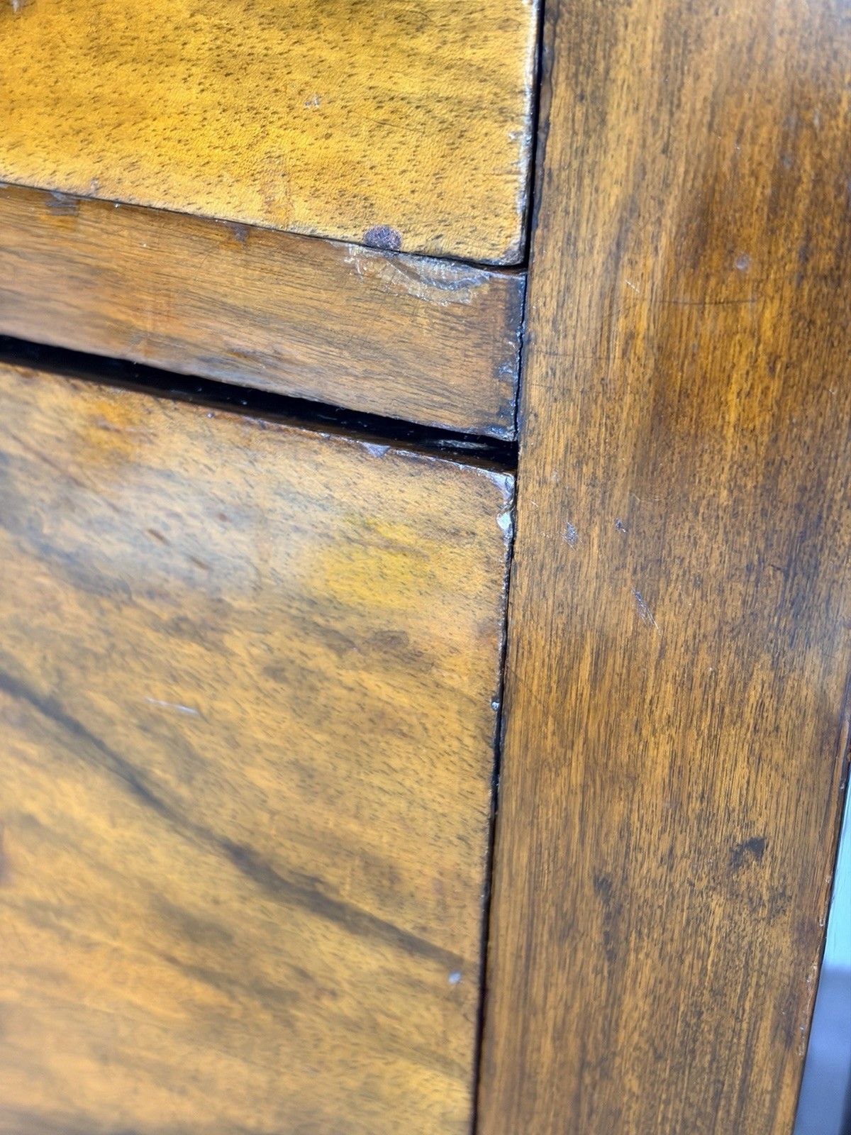 photo furniture Vintage Art Deco 1920s Burr Walnut Dressing Table Chest Vanity Mid Century