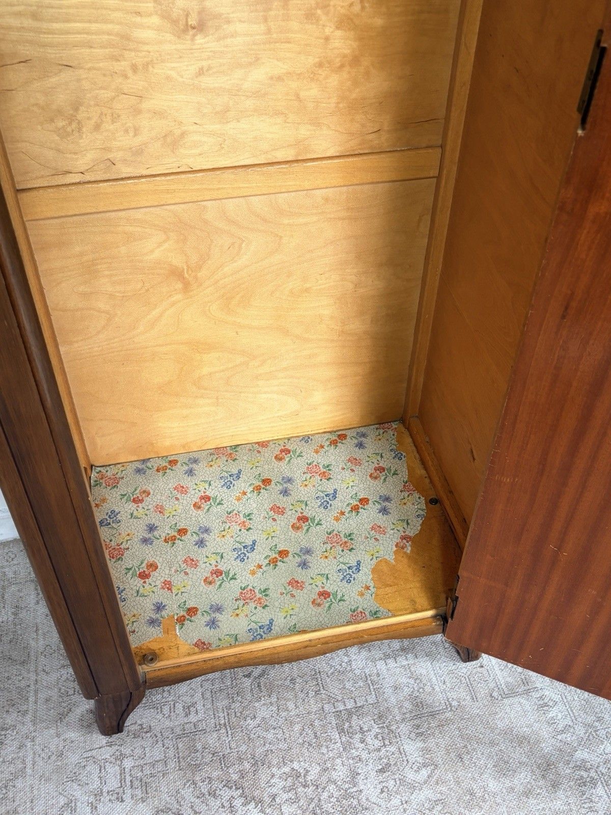 Vintage Art Deco Single Oak Hall Wardrobe 1920s 1930s By Lebus Mid Century photo vinterior