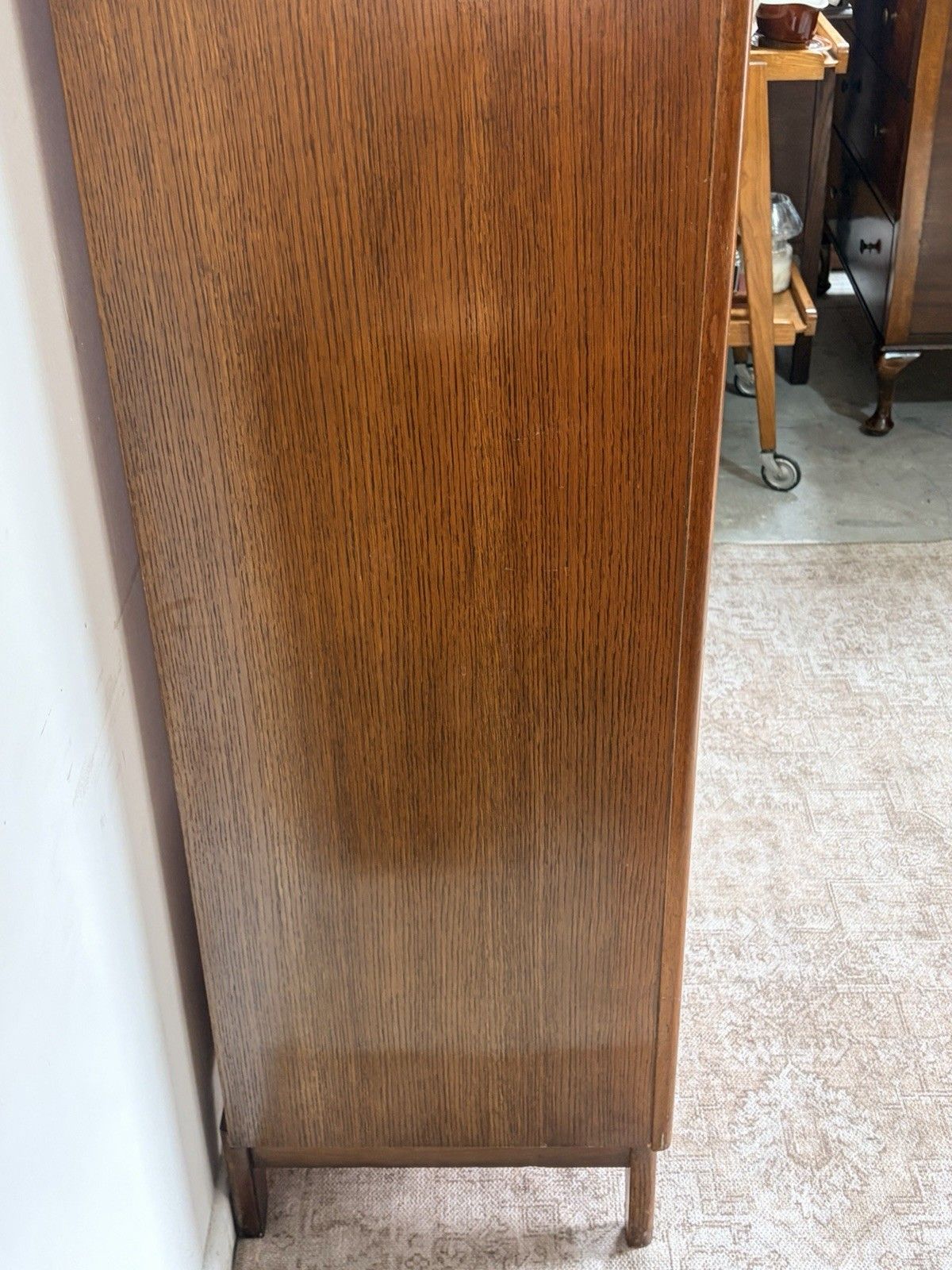 Furniture Vintage Art Deco Single Oak Hall Wardrobe 1920s 1930s By Lebus Mid Century photo