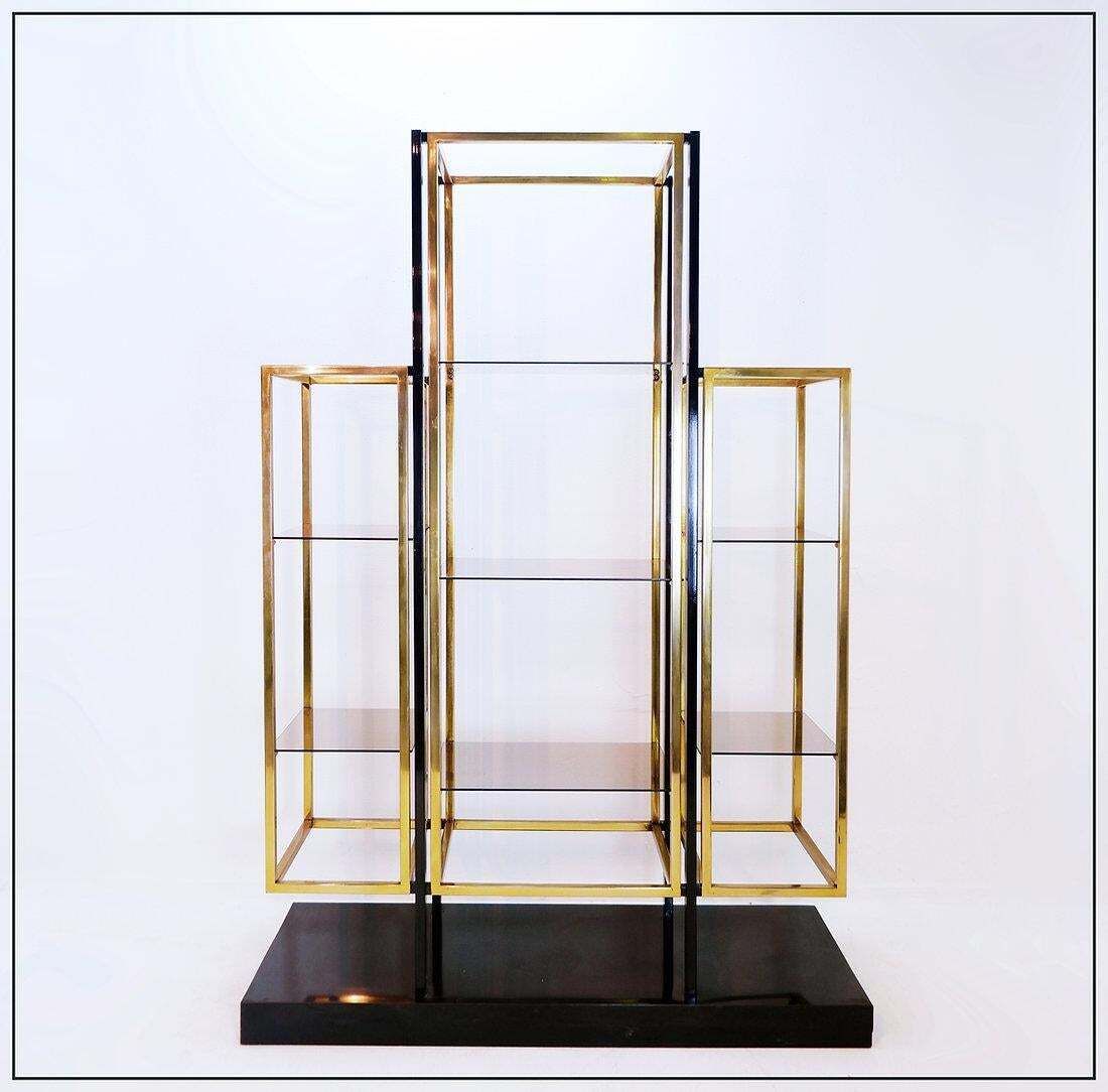 Furniture Mid Century French Bookcase Attributed By Kim Moltzer, 1970's photo