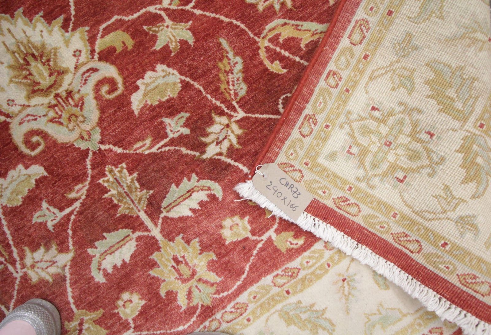 Tapis orientaux, tapis rouges pour salon, tapis floral Ziegler fait main photo Textiles