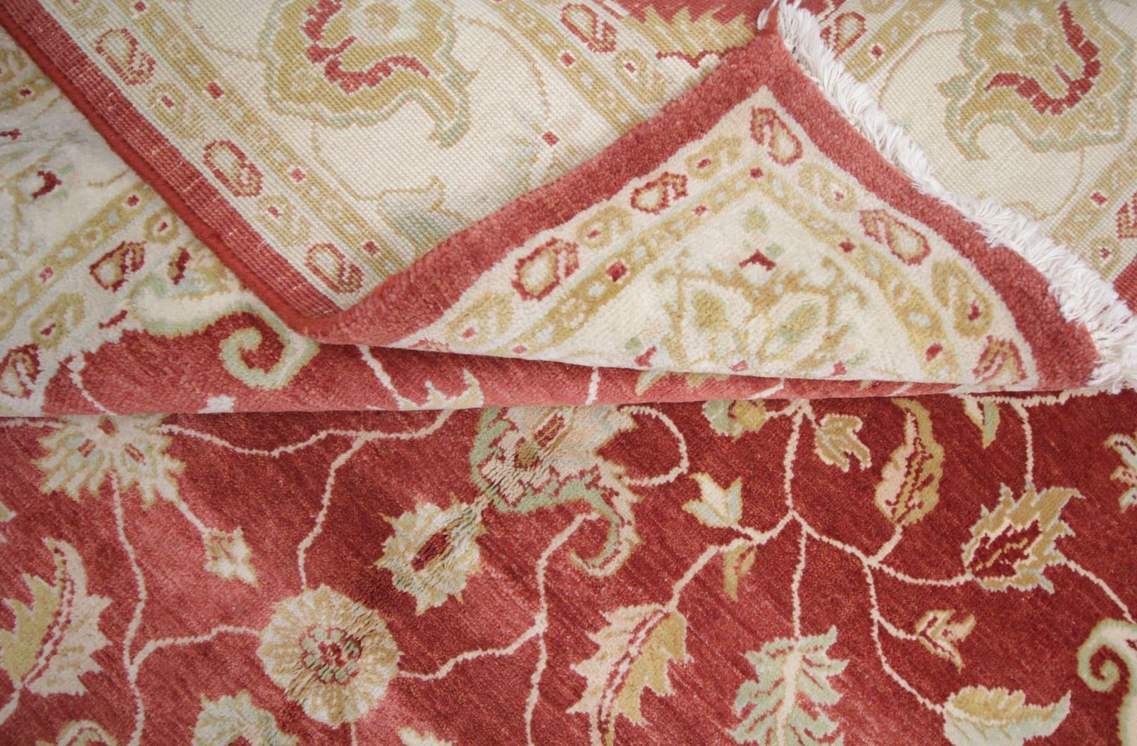 Oriental Rugs, Red Living Room Rugs, Handmade Carpet Floral Ziegler Rugs photo vintage