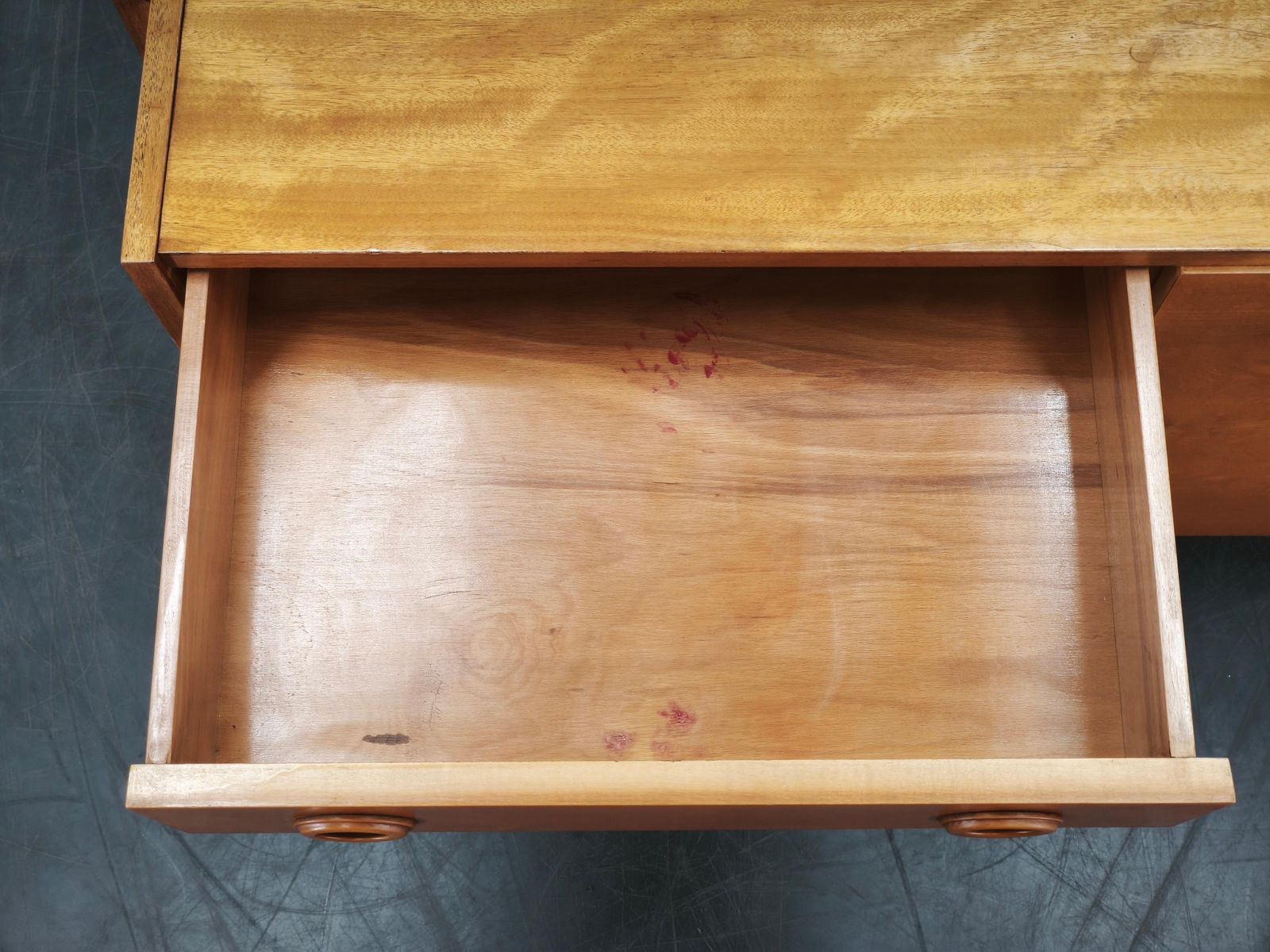 photo furniture 1960s Czechoslovak Maple Sideboard With Drawers And Cabinet