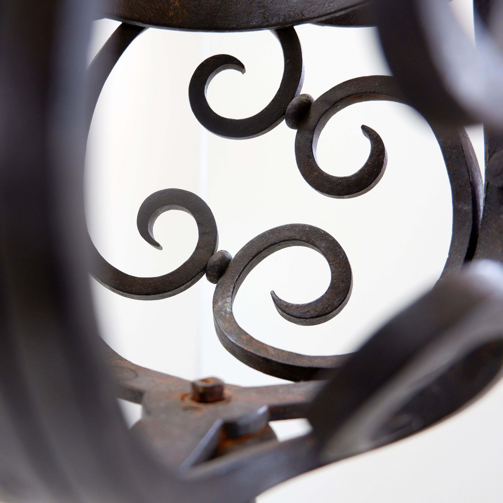 Home Decor Art Nouveau Wrought Iron Tripod Floor Candlestick   Torchère photo