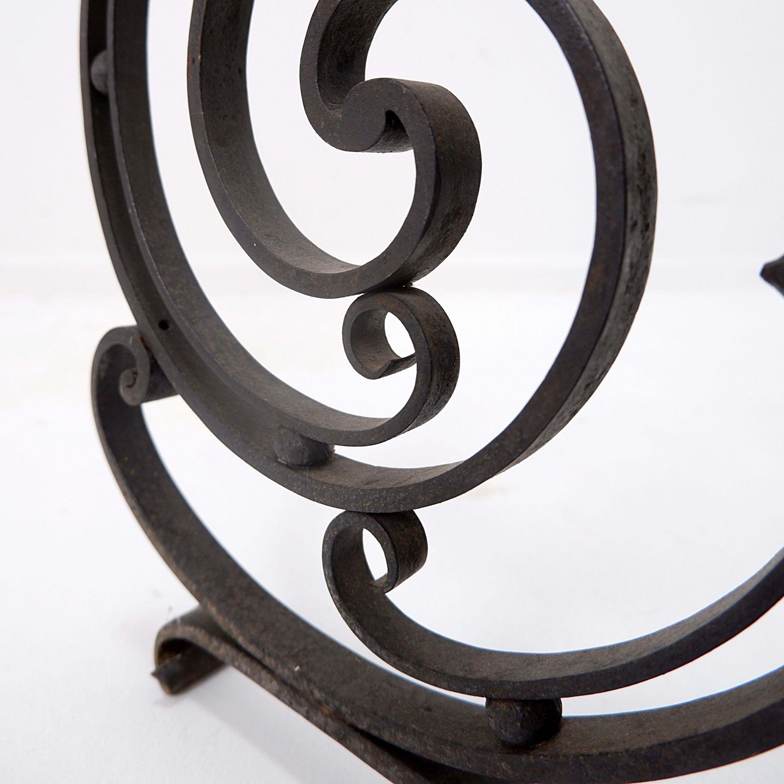 photo buy Art Nouveau Wrought Iron Tripod Floor Candlestick   Torchère