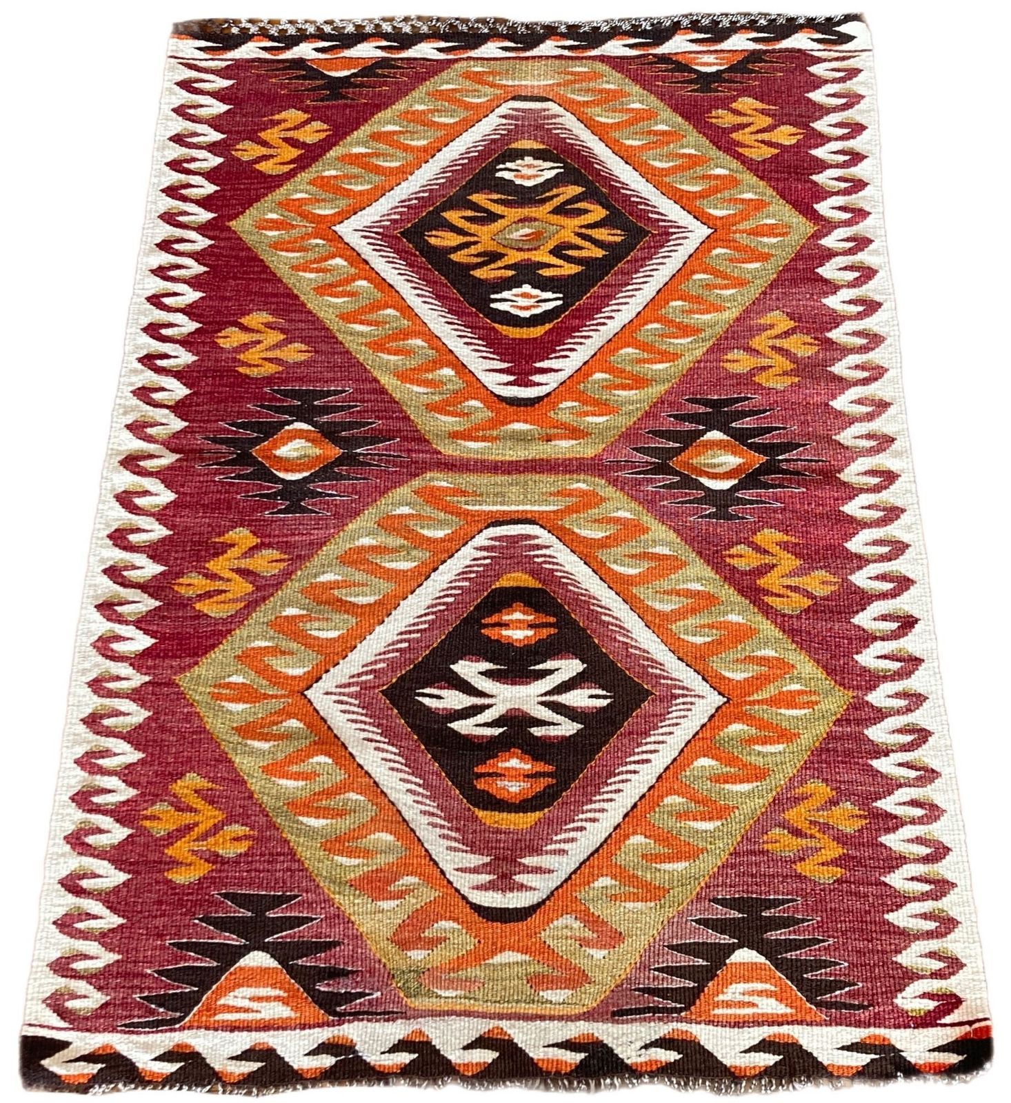 Vintage Anatolian Kilim 1.15m X 0.83m photo furniture