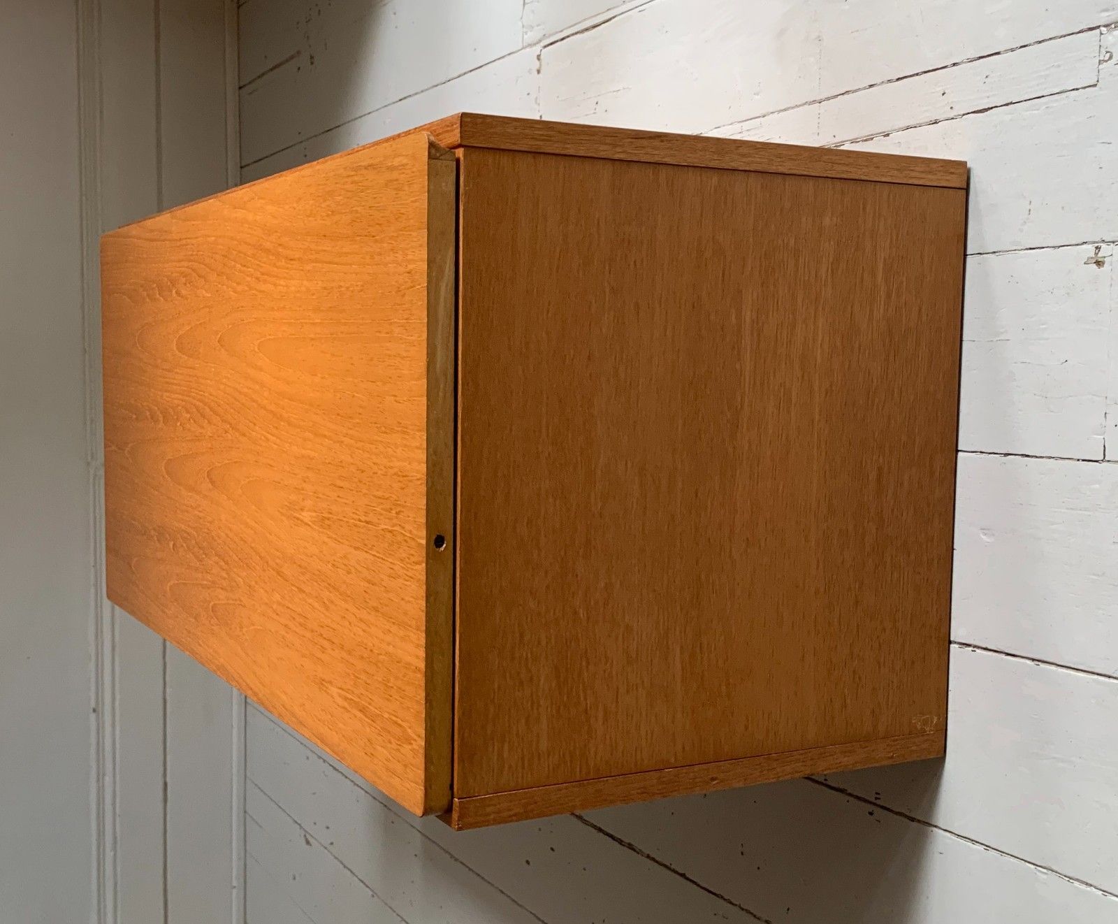 Mid Century Teak Beaver & Tapley 33 Wall Mounted Bureau / Desk / Cabinet photo furniture