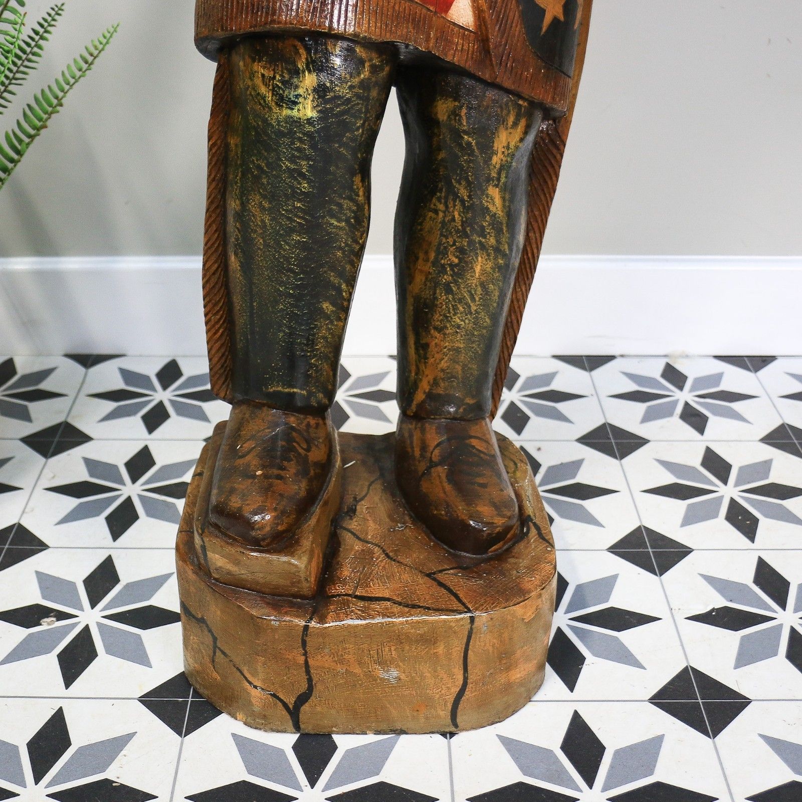 Cigar Store Indian Tobacco Advertisement Hand Carved Large 124cm photo buy