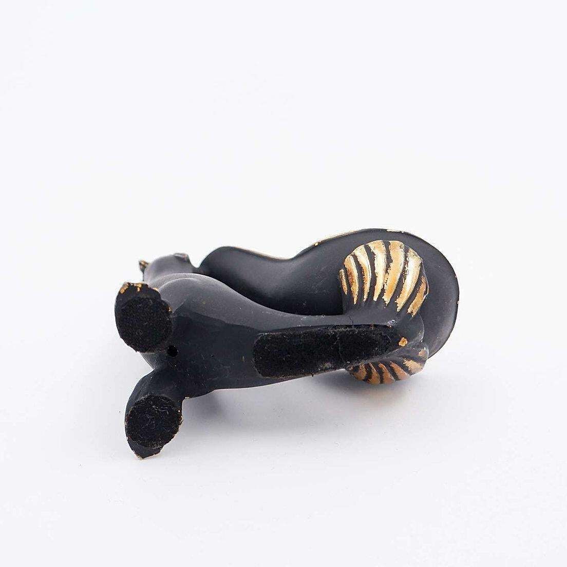 Walter Bosse Style Sea Lion Pipe Holder In Bronze   1950s photo for sale