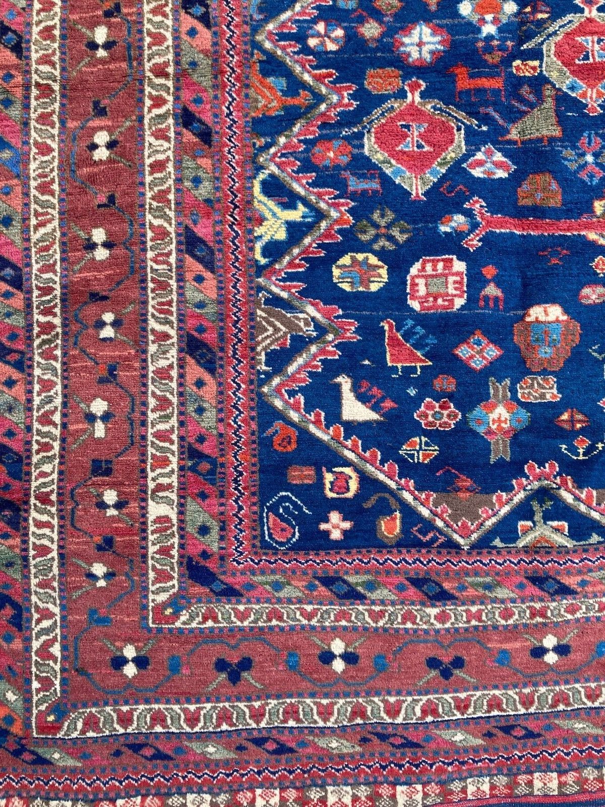 Vintage Afshar Tapijt 2,92 m x 2,03 m photo buy