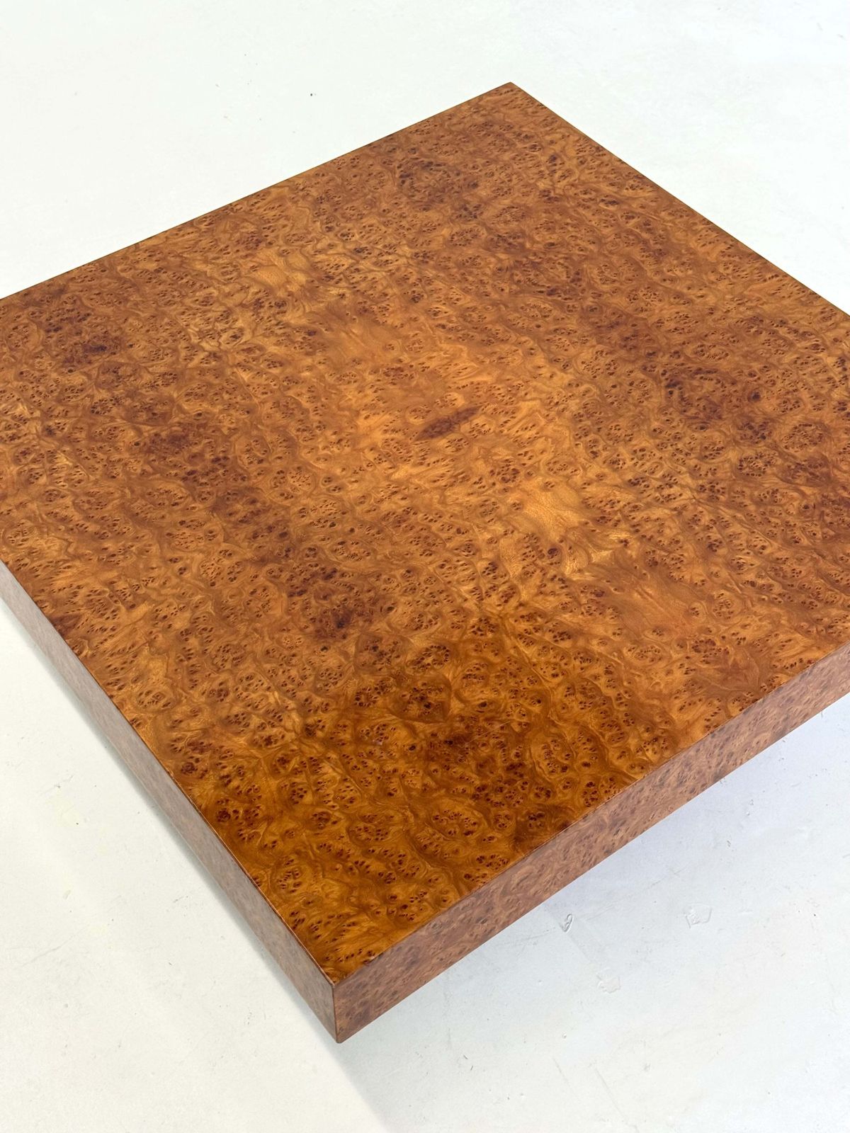 Square Coffee Table By Fratelli Turri With Burl Wood photo buy