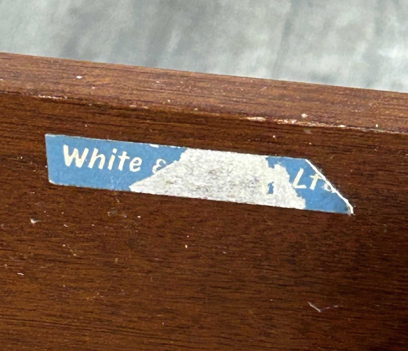 Stylish Mid Century Teak Desk White & Newton 1960's photo vinterior