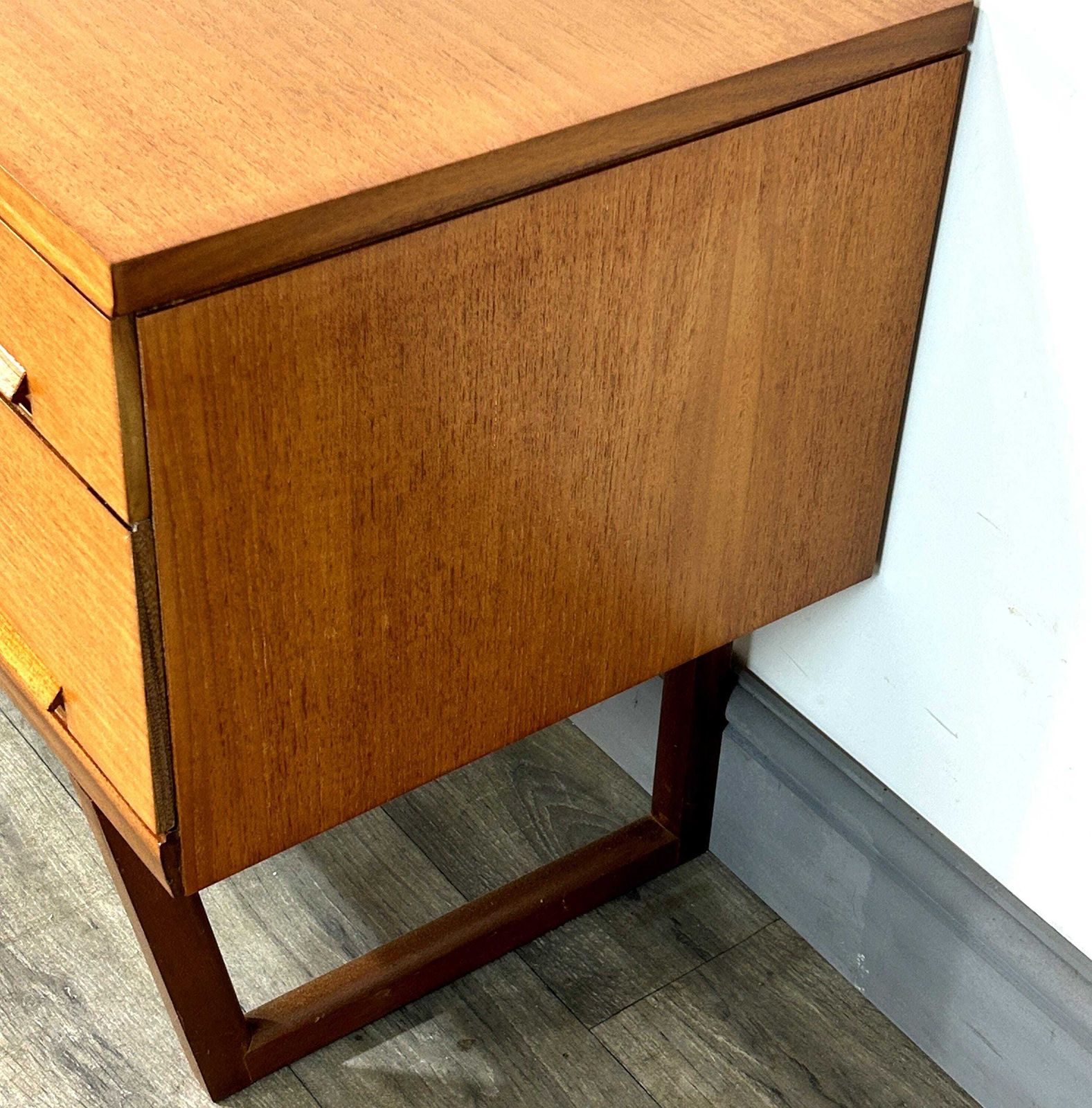 Stylish Mid Century Teak Desk White & Newton 1960's photo vintage
