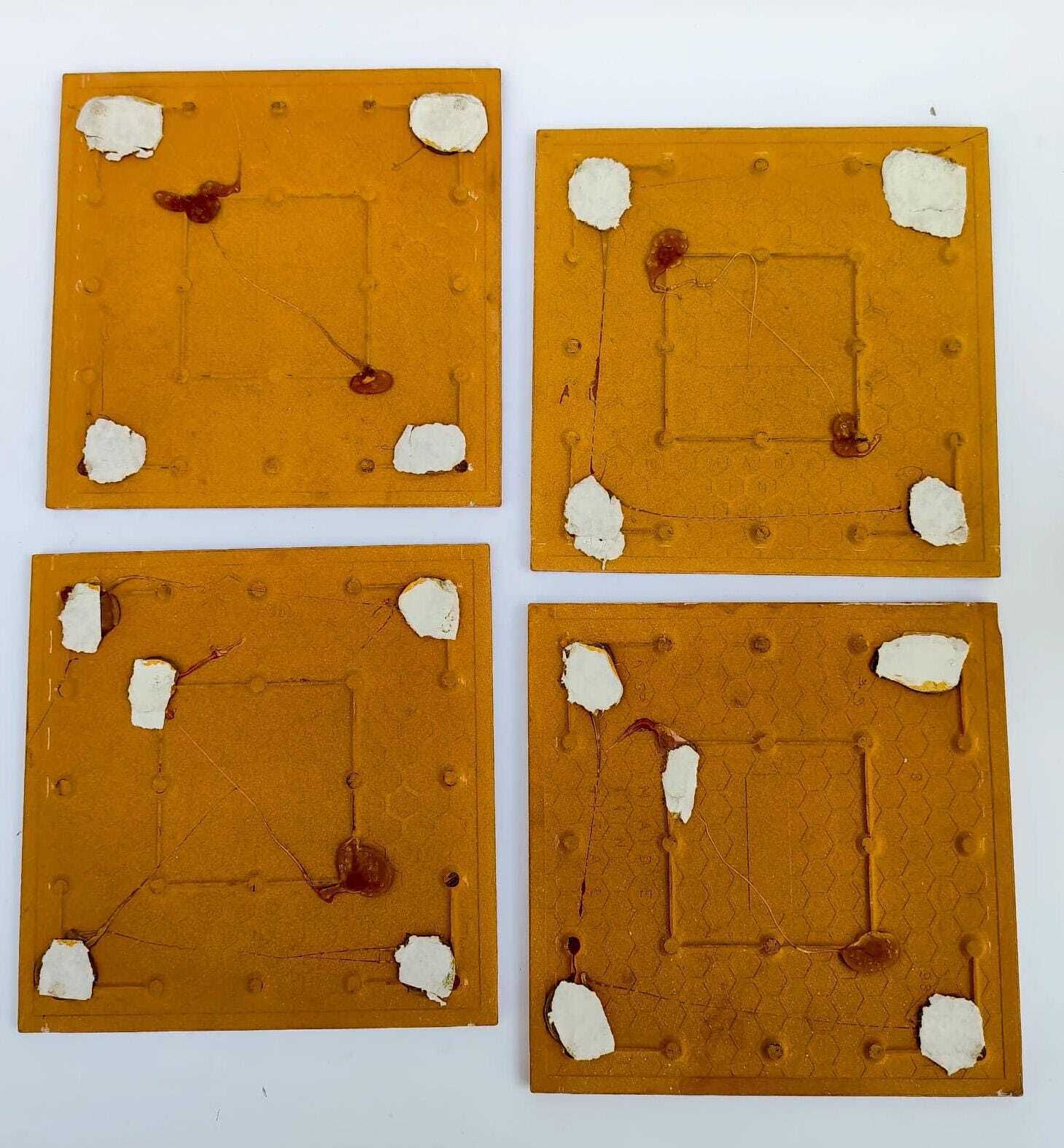 photo furniture Set Of 4 Tiles Giò Ponti Ceramica Bardelli The House Of The Ephebes 20x20 Cm Tiles