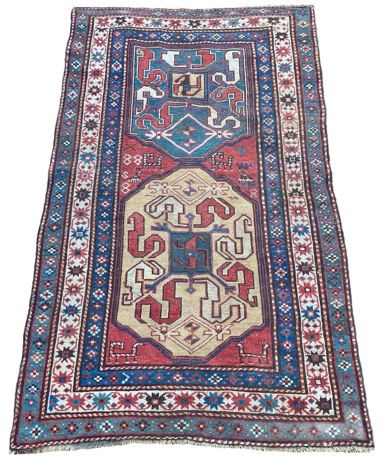 Antique Caucasian Chondoresk Rug 1.94m X 1.17m photo furniture