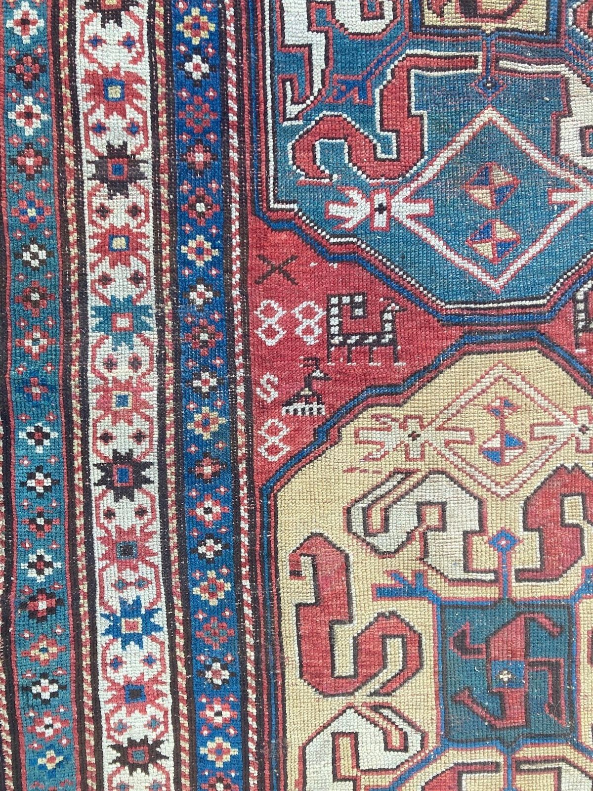 2200.0 Antique Caucasian Chondoresk Rug 1.94m X 1.17m photo