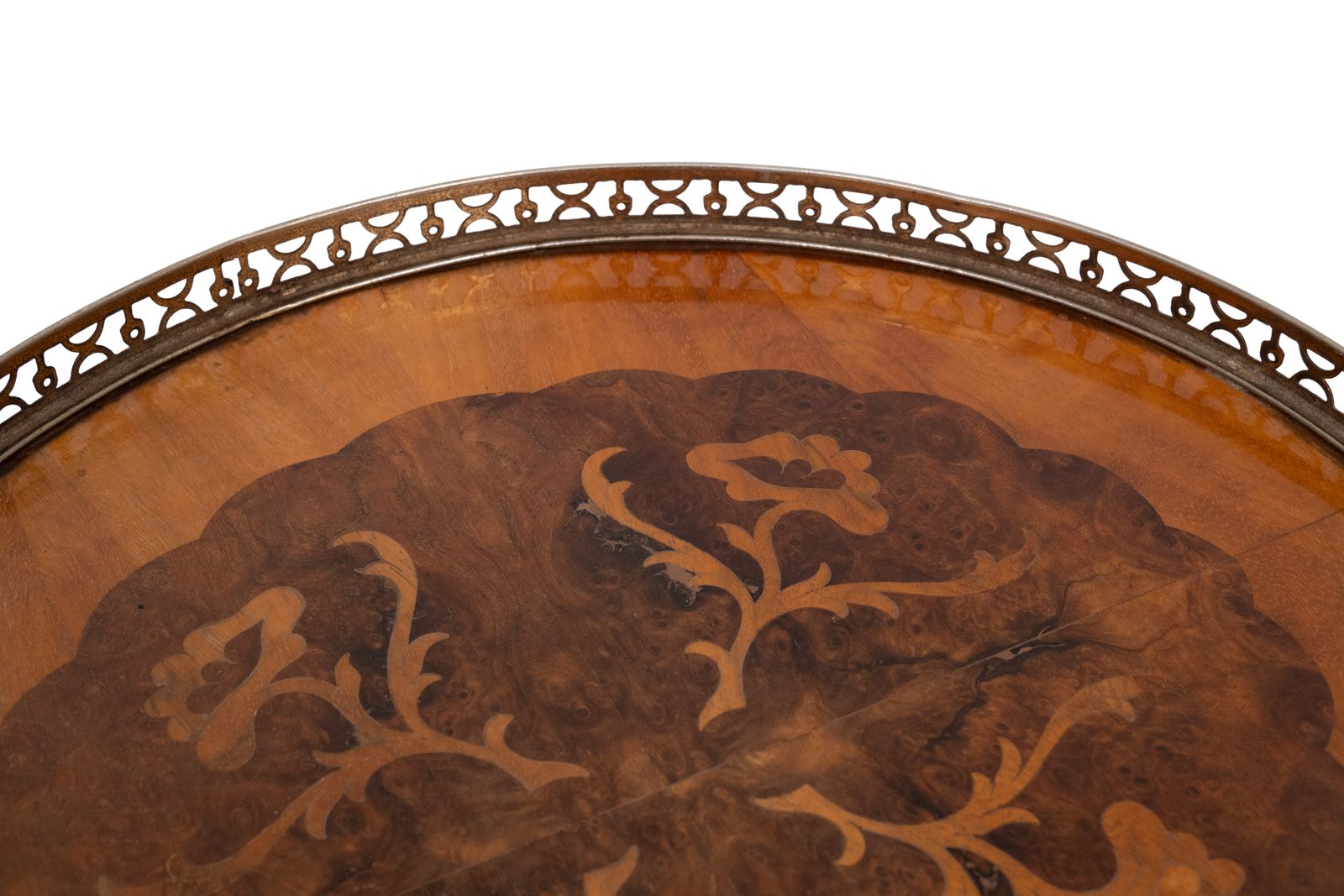Mid Century Modern Italian 1950s Wood Inlay Side Table photo 866.0