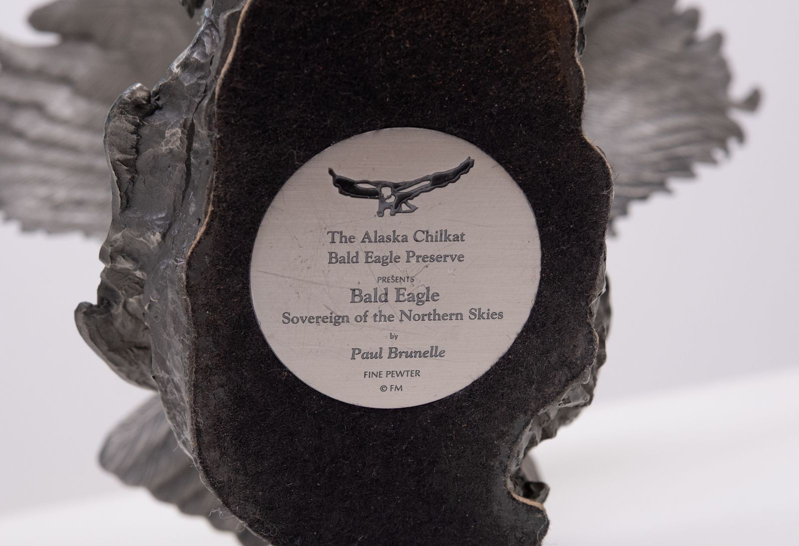 photo vinterior The Alaskin Chilkat Bald Eagle Statue Pewter By Paul Brunelle