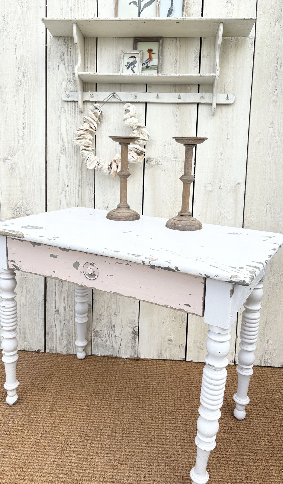Antique French Painted Table, 19th Century photo 225.0