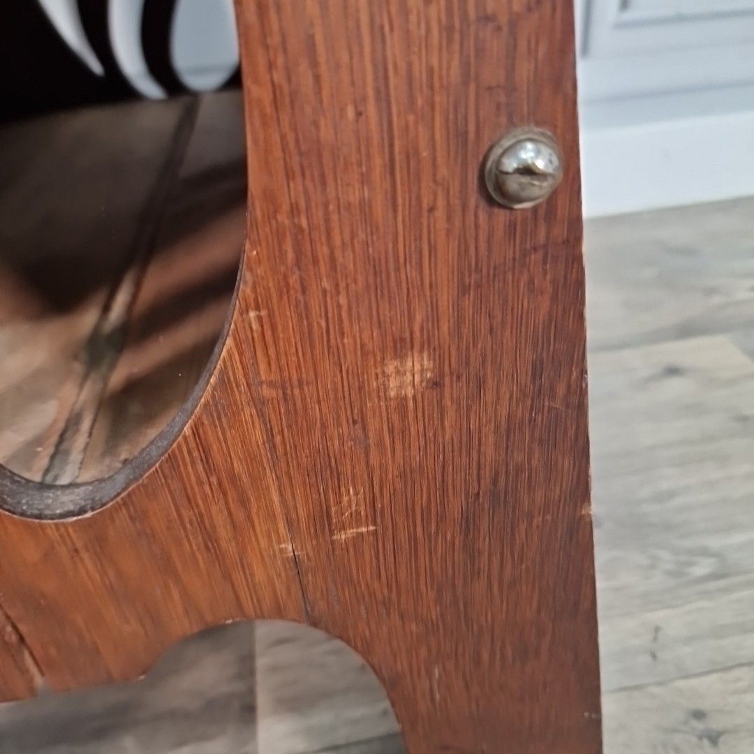 photo furniture Antique Piano Stool Arts & Crafts Oak Music Lift Top Storage Carved Sides Wood