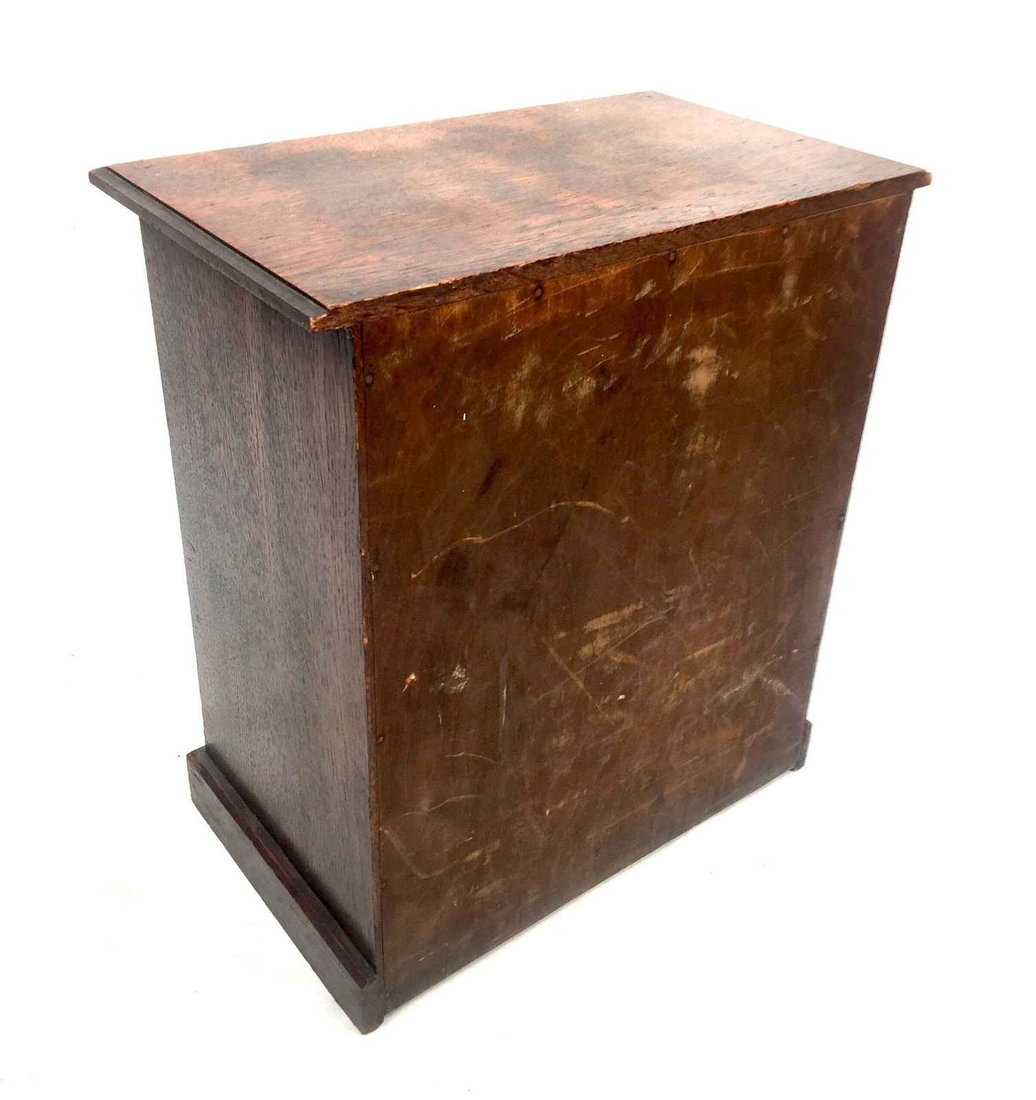 photo vintage Antique Victorian Tabletop Wooden Chest Of Collectors Drawers Storage Box C.1890