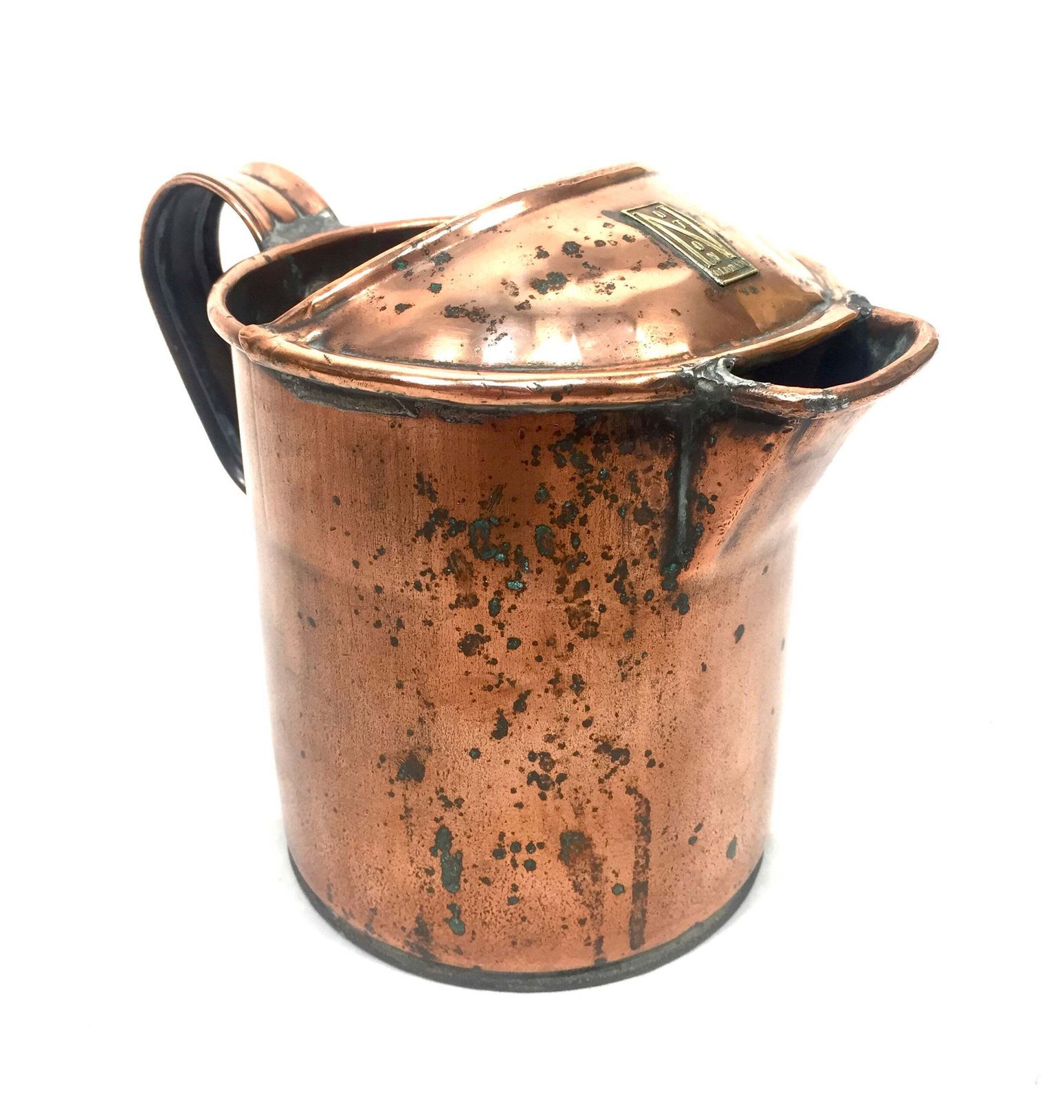 Antique 20th Century S Noton & Sons Copper Pitcher / Handled Water Jug / C.1900 photo furniture