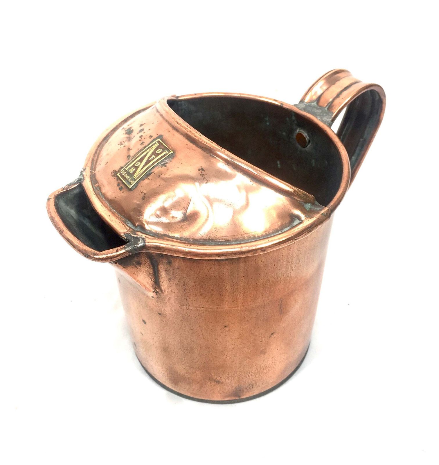 Antique 20th Century S Noton & Sons Copper Pitcher / Handled Water Jug / C.1900 photo Home Decor
