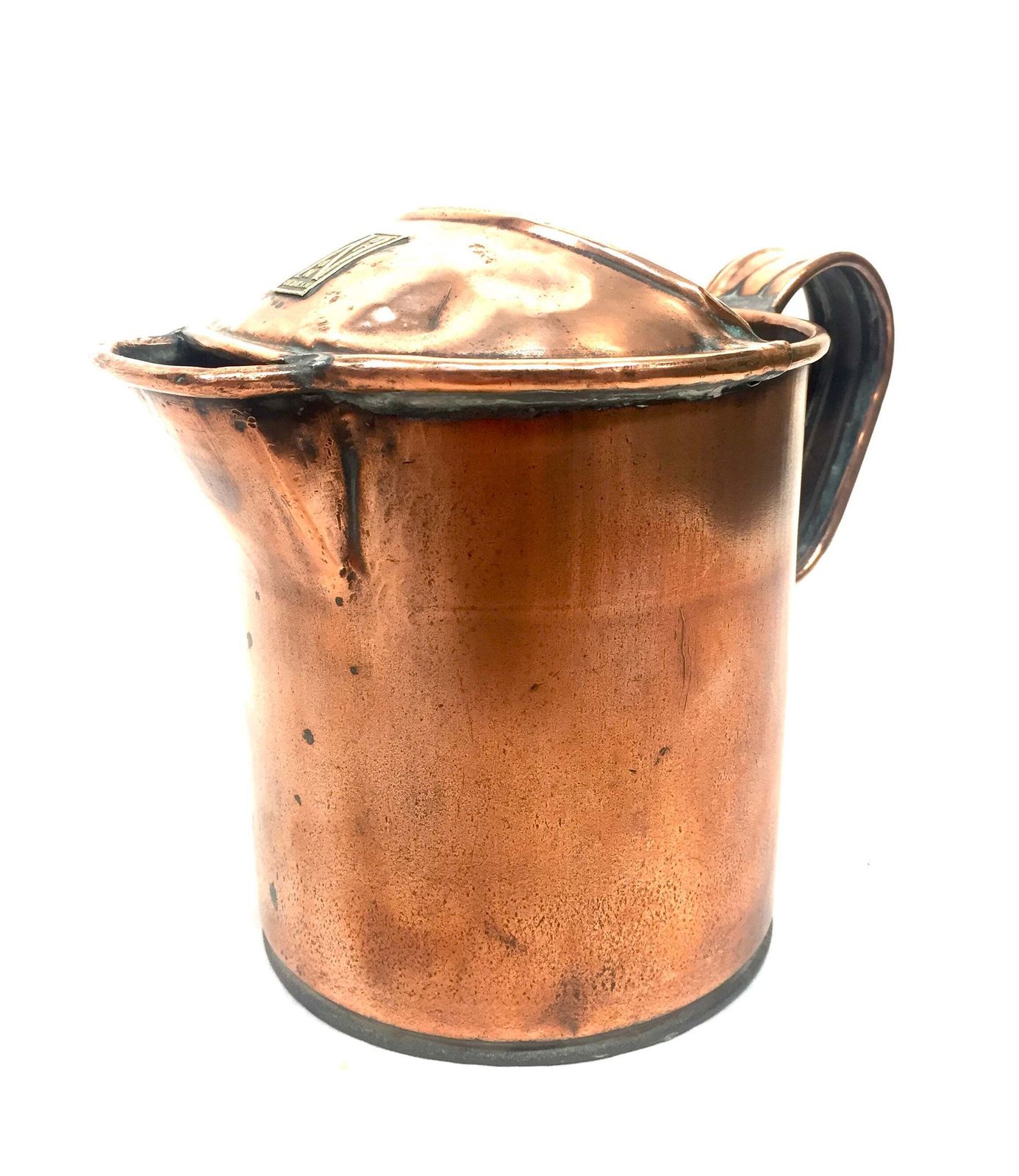 Antique 20th Century S Noton & Sons Copper Pitcher / Handled Water Jug / C.1900 photo 75.0